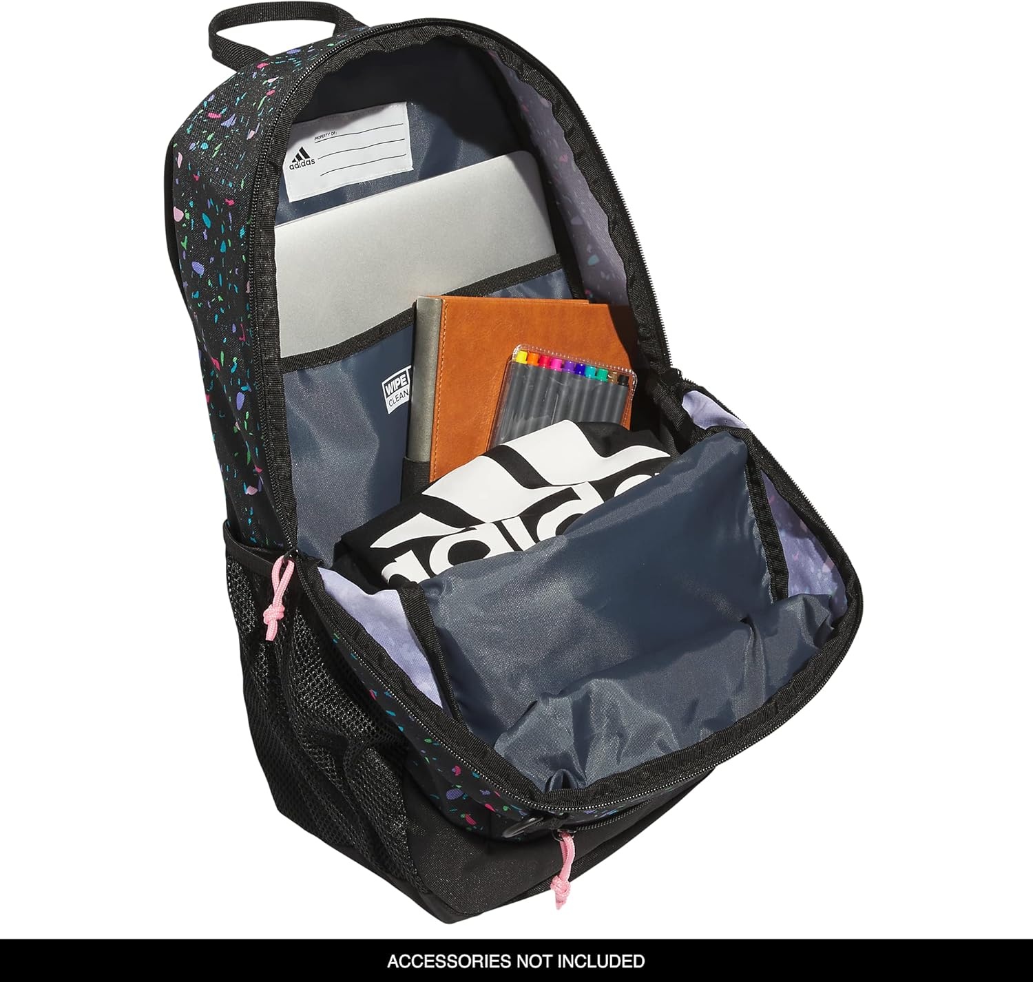 image:imageadidas Creator School Backpack for Girls amp Boys Durable BookbagSpeckle BlackBliss PinkBlack