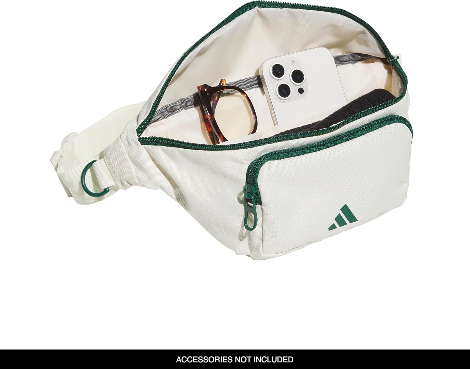 image:imageadidas Daily Waist Bag Everyday Fanny PackIvory WhiteCollegiate Green