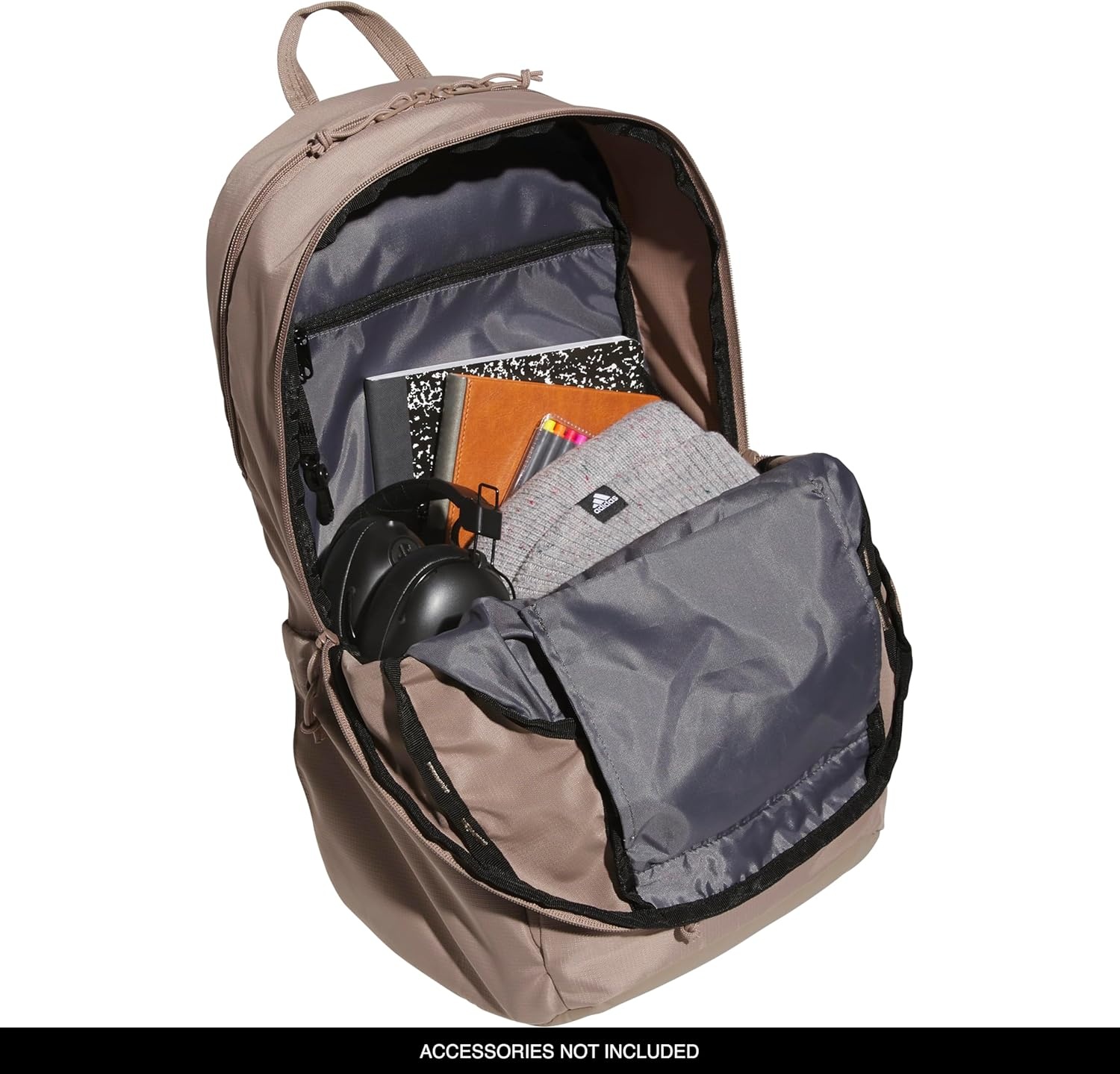 image:imageadidas Defender 5 Backpack for Sports Gym School and Travel 33LChalky BrownGunmetal