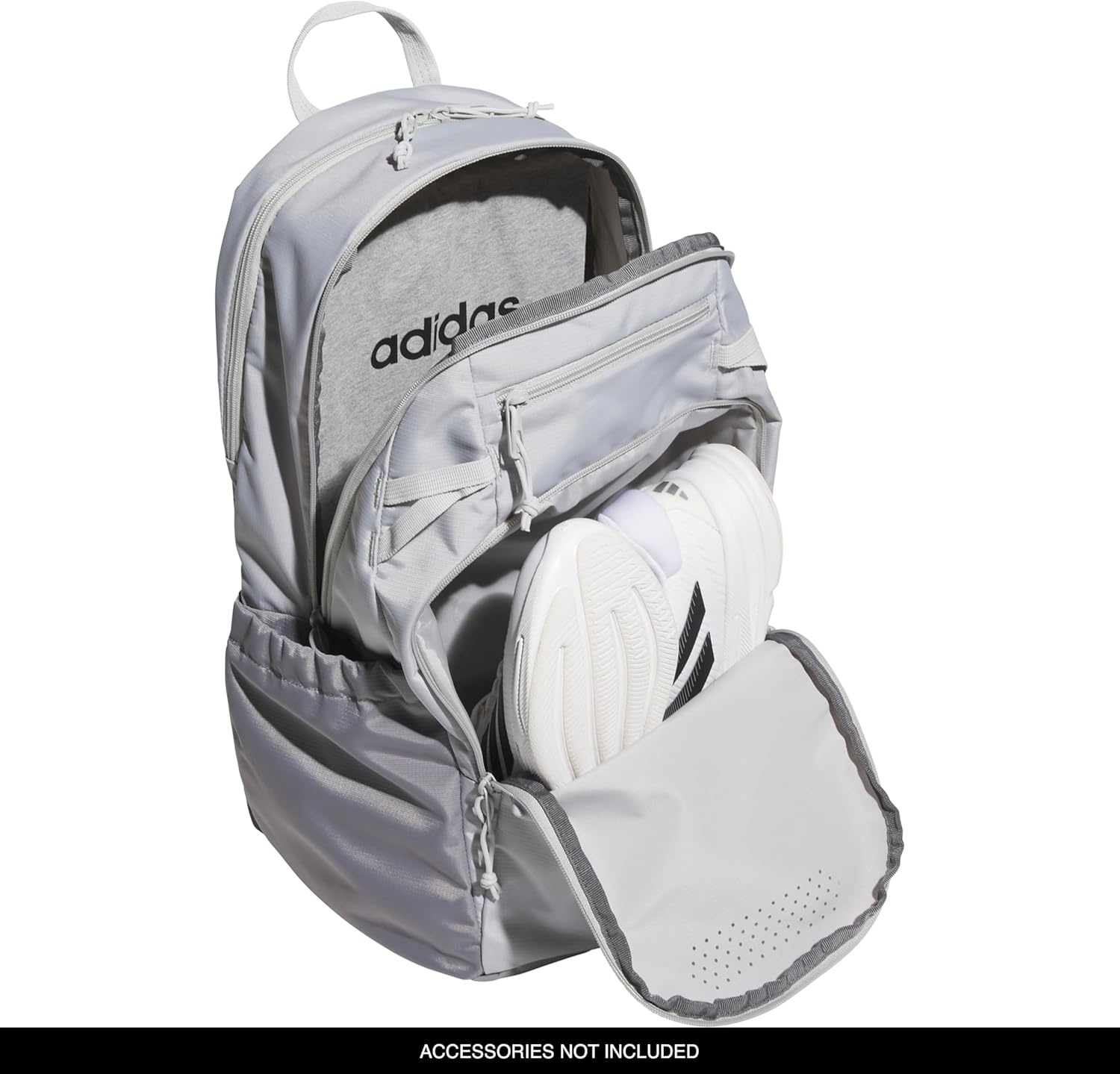 image:imageadidas Defender 5 Backpack for Sports Gym School and Travel 33LGrey TwoGrey Three