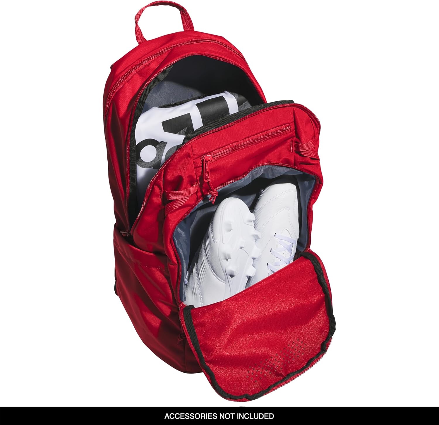 image:imageadidas Defender 5 Backpack for Sports Gym School and Travel 33LPower RedWhite