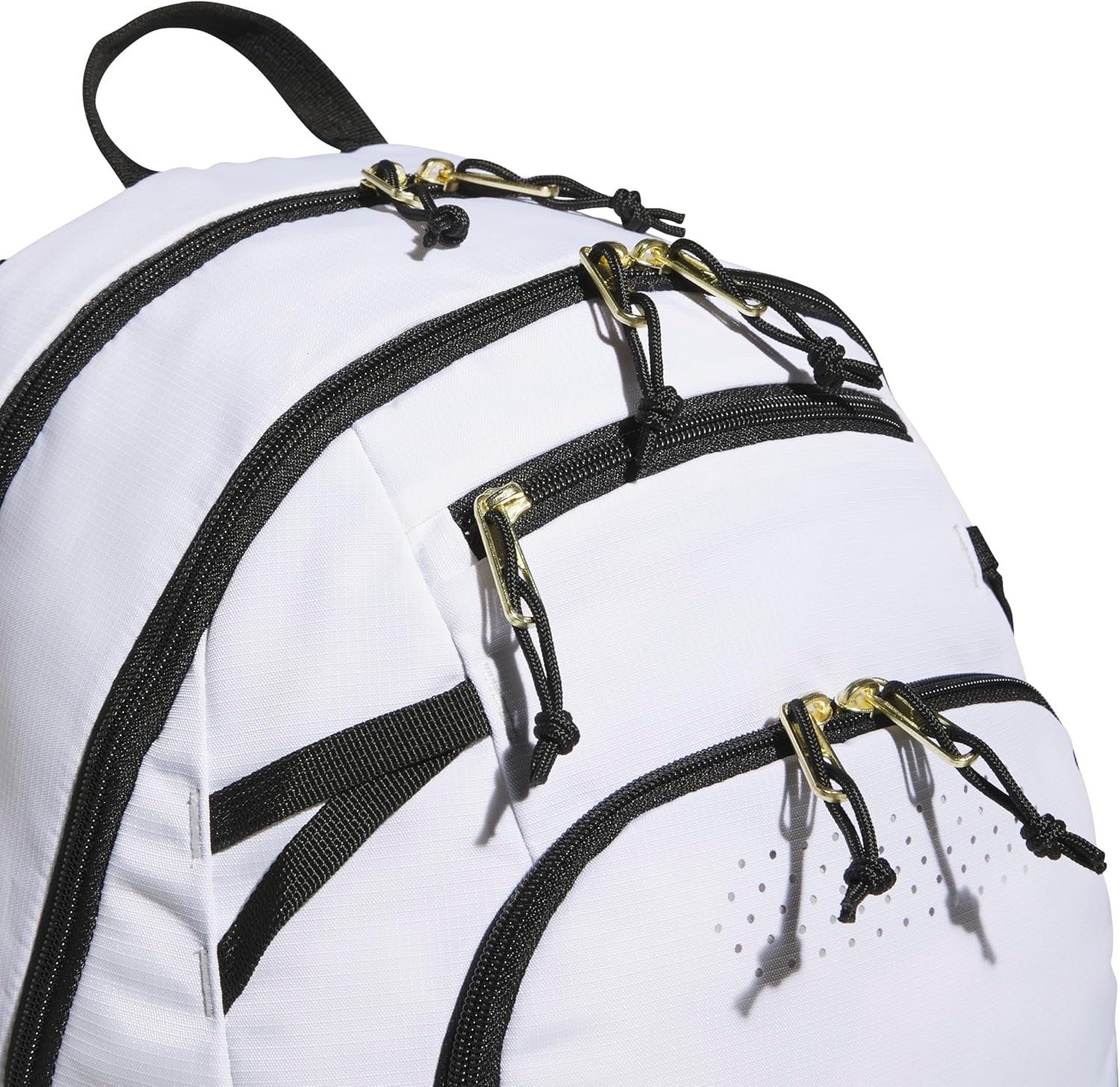 image:imageadidas Defender 5 Backpack for Sports Gym School and Travel 33LWhiteGold MetallicBlack