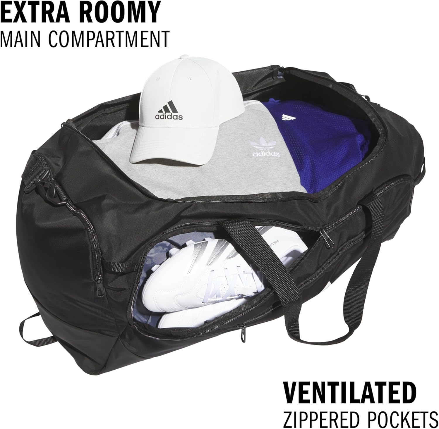 image:imageadidas Defender 5 Duffel Bag Premium Duffle for Sports Gym amp TravelBlack