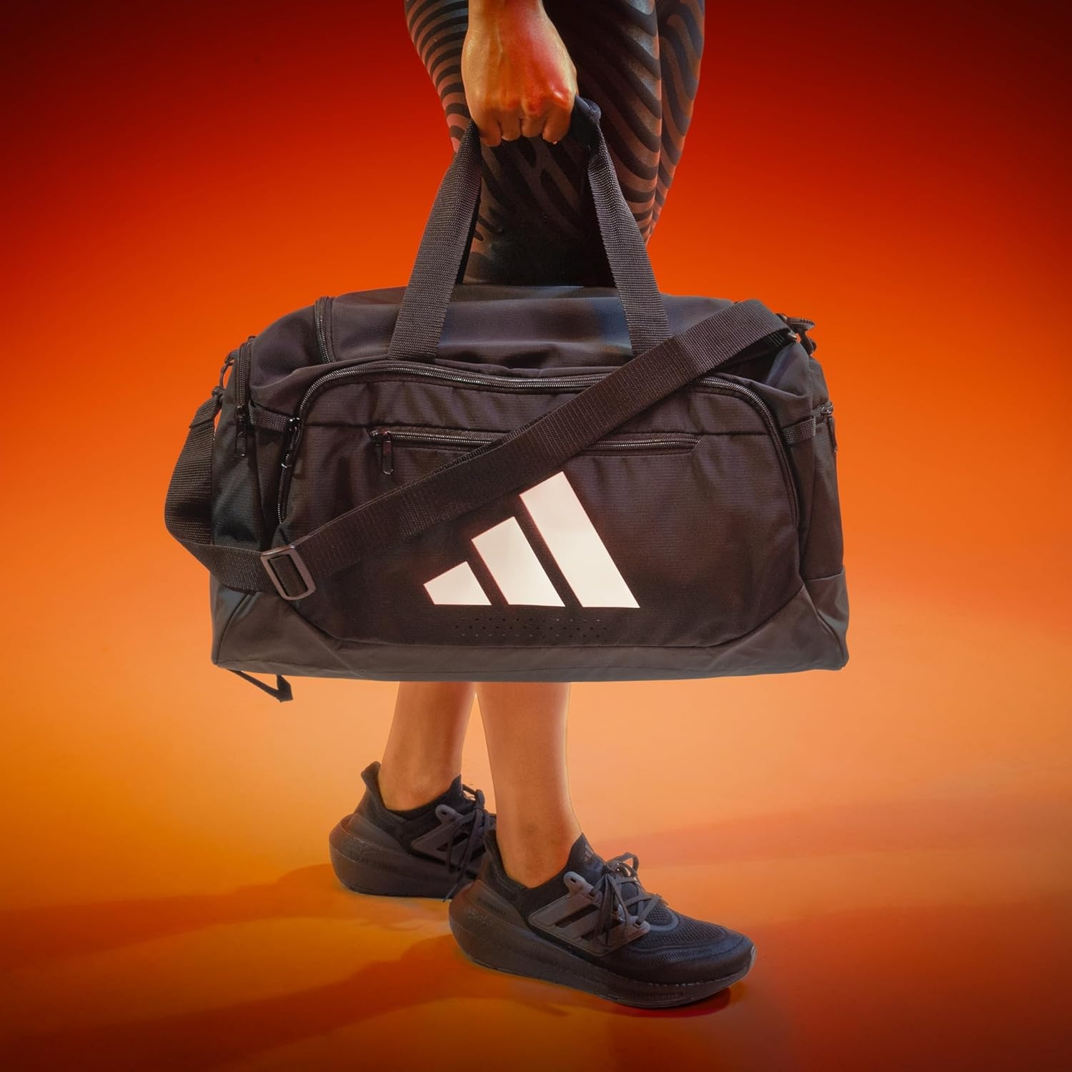 image:imageadidas Defender 5 Duffel Bag Premium Duffle for Sports Gym amp TravelCrystal Linen BeigeTrace Khaki