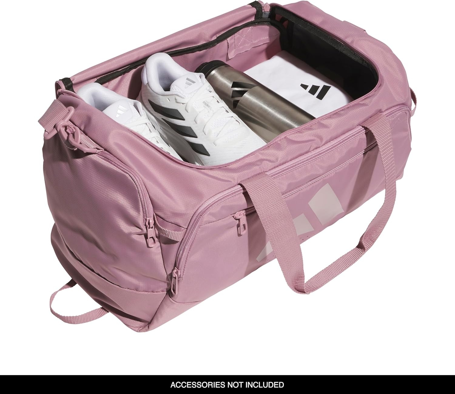 image:imageadidas Defender 5 Duffel Bag Premium Duffle for Sports Gym amp TravelMagic Mauve PurpleDual Lilac Purple