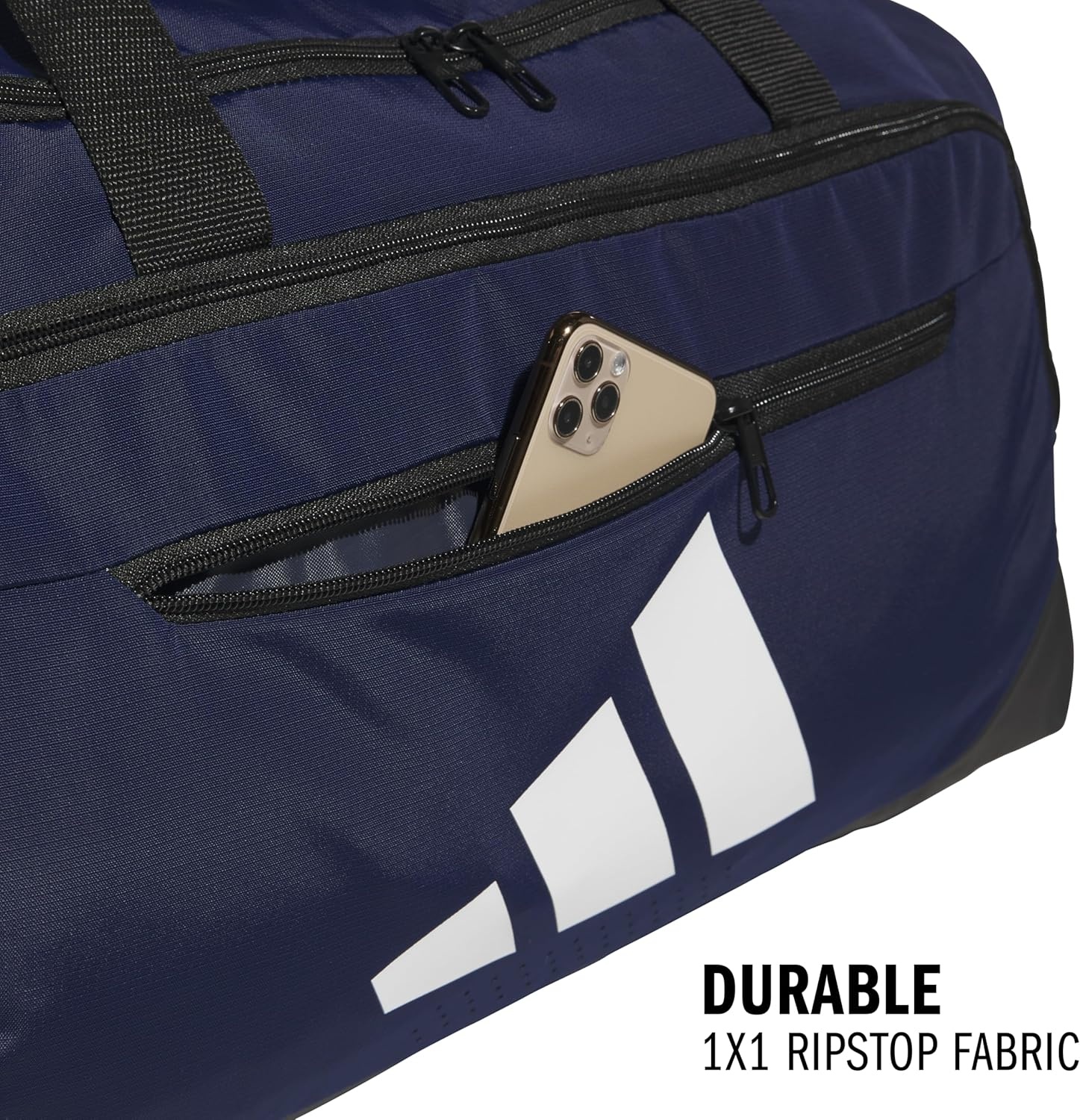 image:imageadidas Defender 5 Duffel Bag Premium Duffle for Sports Gym amp TravelTeam Navy Blue 2