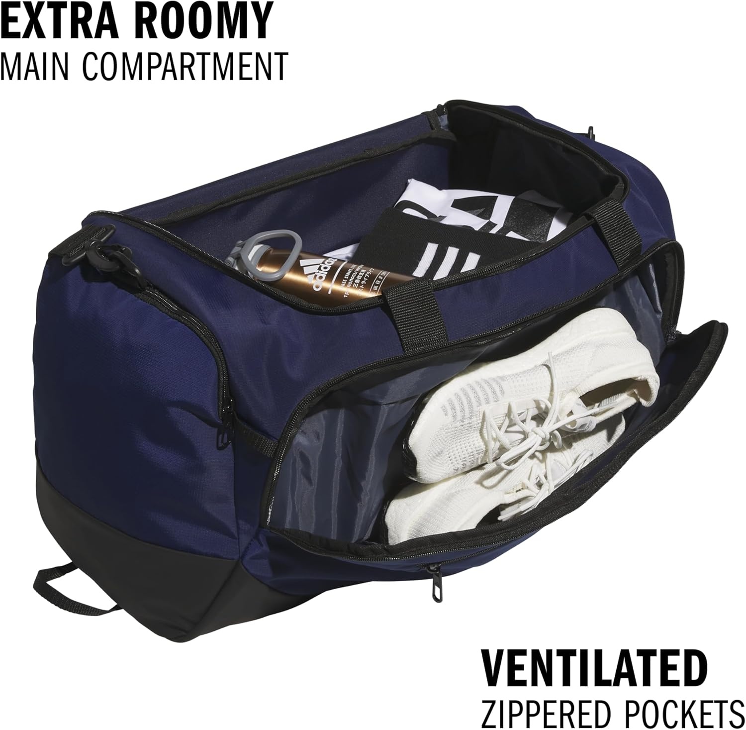 image:imageadidas Defender 5 Duffel Bag Premium Duffle for Sports Gym amp TravelTeam Navy Blue 2