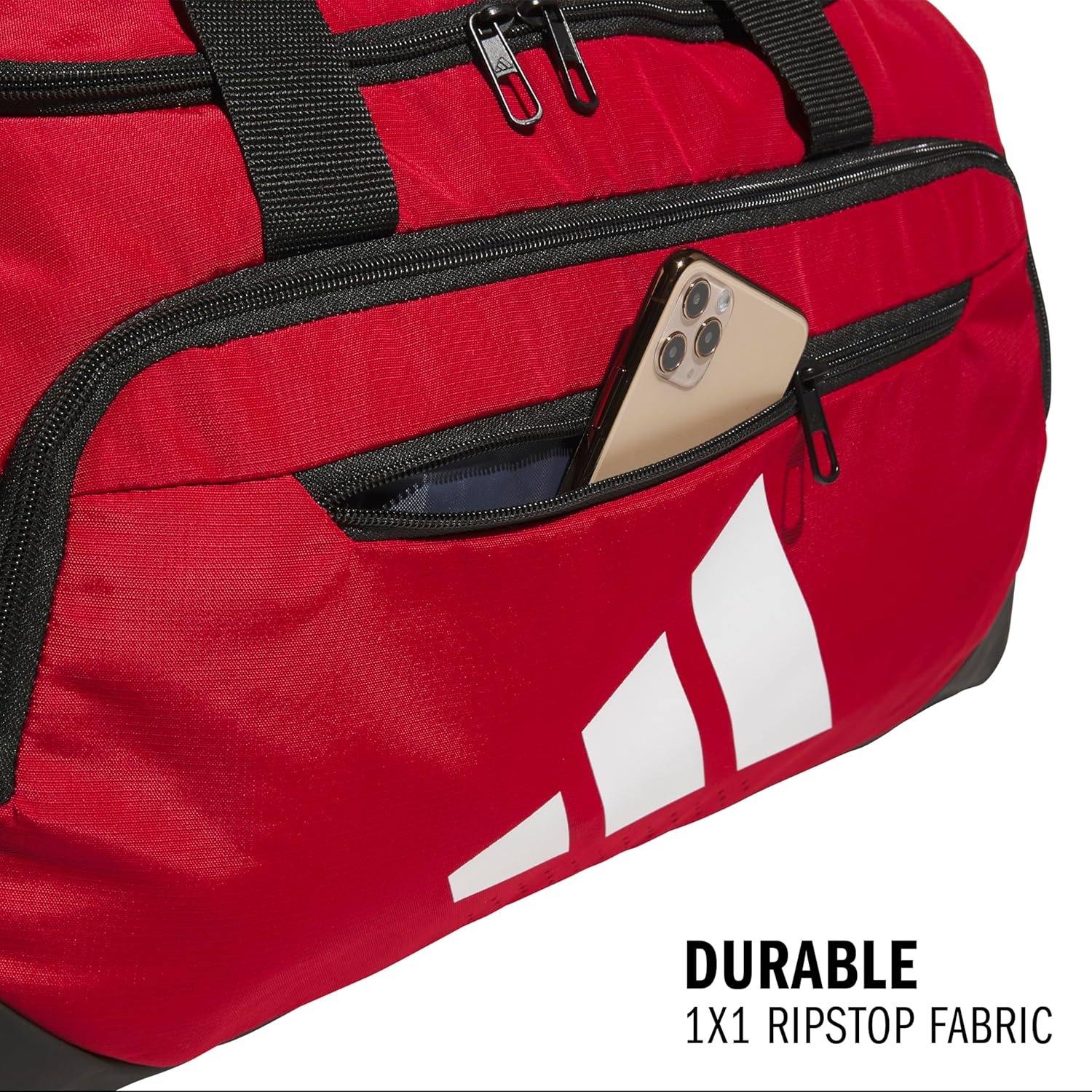 image:imageadidas Defender 5 Duffel Bag Premium Duffle for Sports Gym amp TravelTeam Power Red 2White