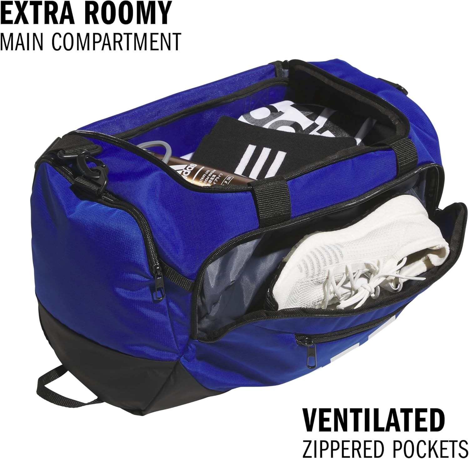 image:imageadidas Defender 5 Duffel Bag Premium Duffle for Sports Gym amp TravelTeam Royal Blue