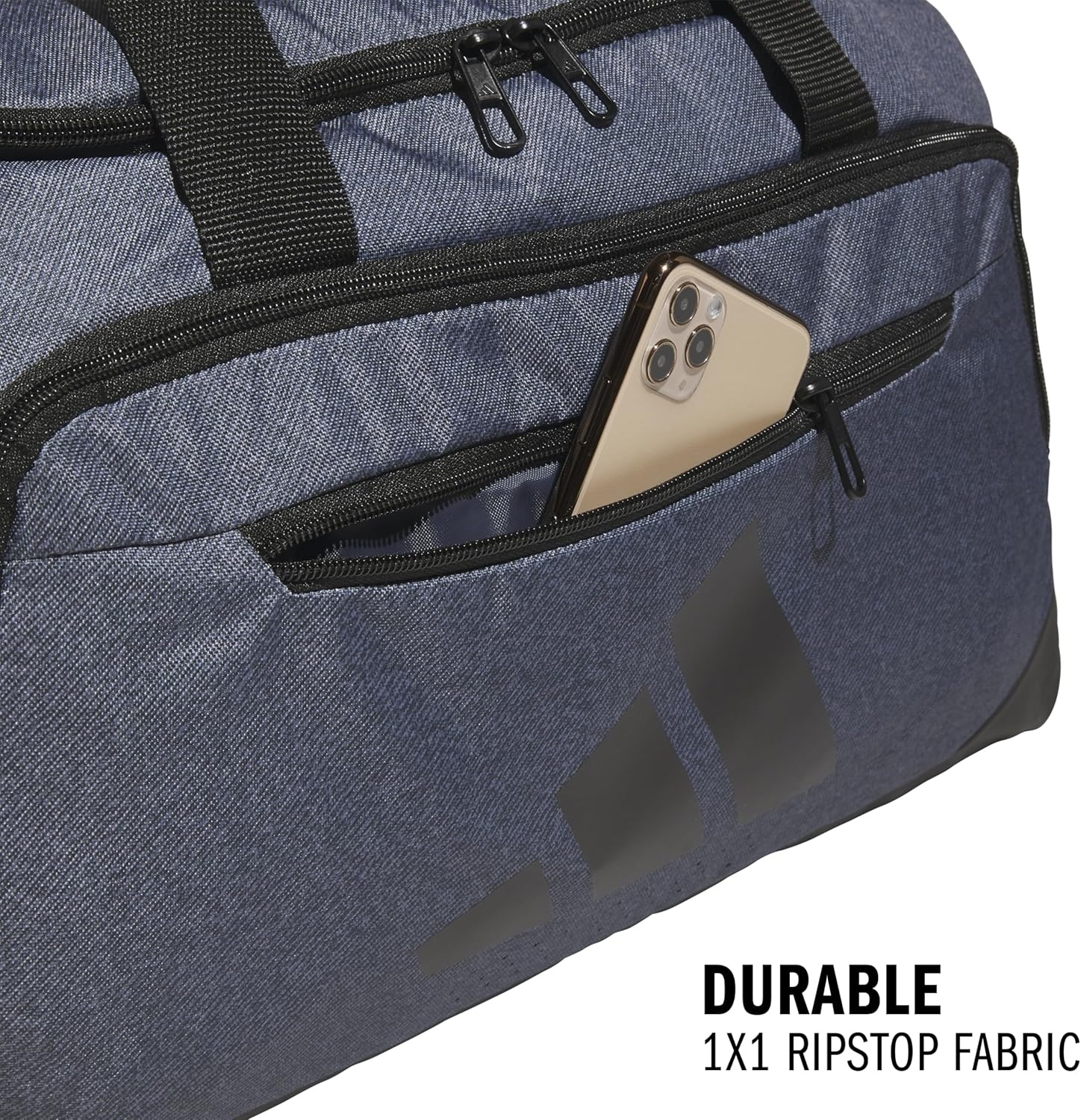 image:imageadidas Defender 5 Duffel Bag Premium Duffle for Sports Gym amp TravelTwill Onix GreyBlack