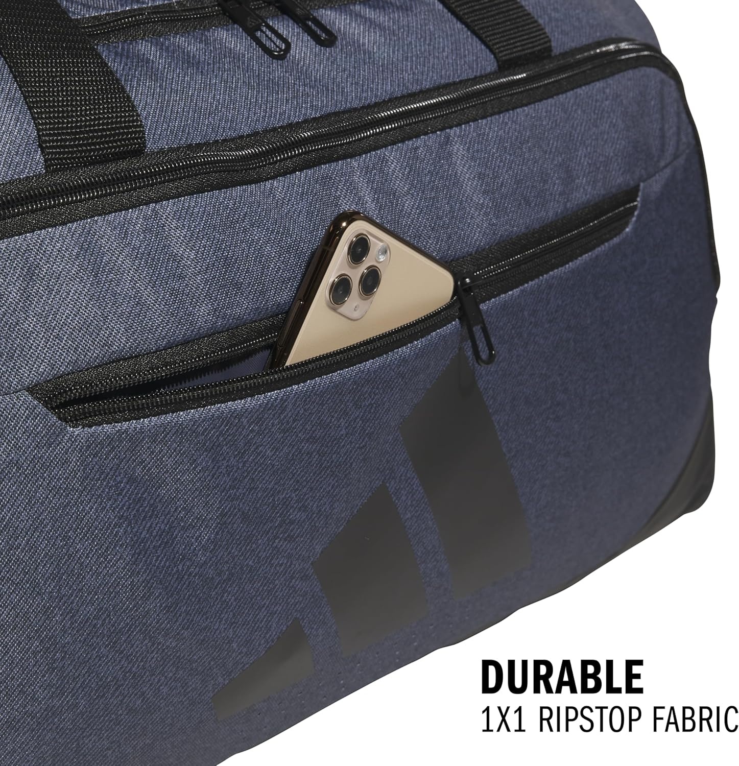 image:imageadidas Defender 5 Duffel Bag Premium Duffle for Sports Gym amp TravelTwill Onix GreyBlack