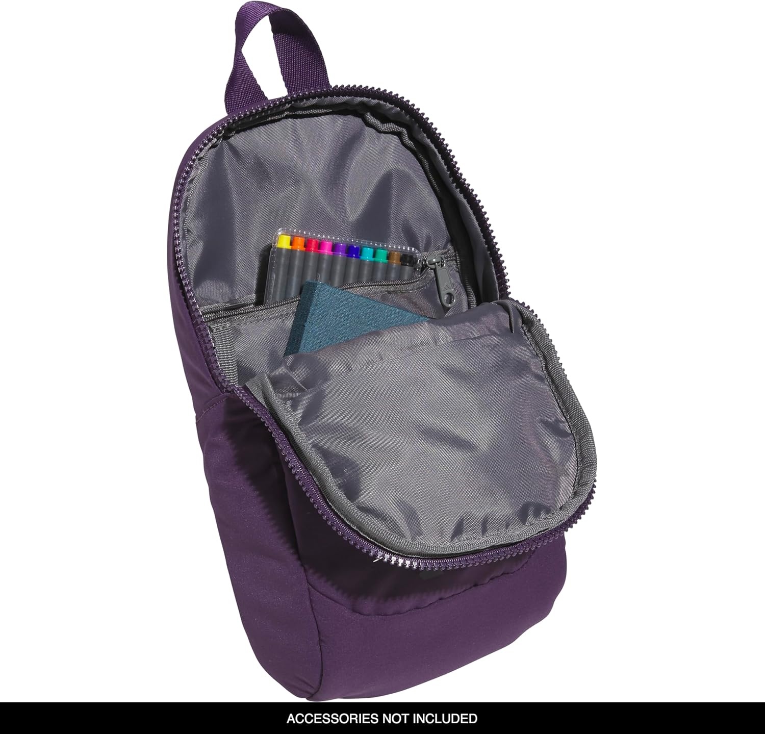 image:imageadidas Essentials 3 Sling Crossbody Bag 5L Wonder Alumina Grey One SizeAurora Plum PurpleAurora Black