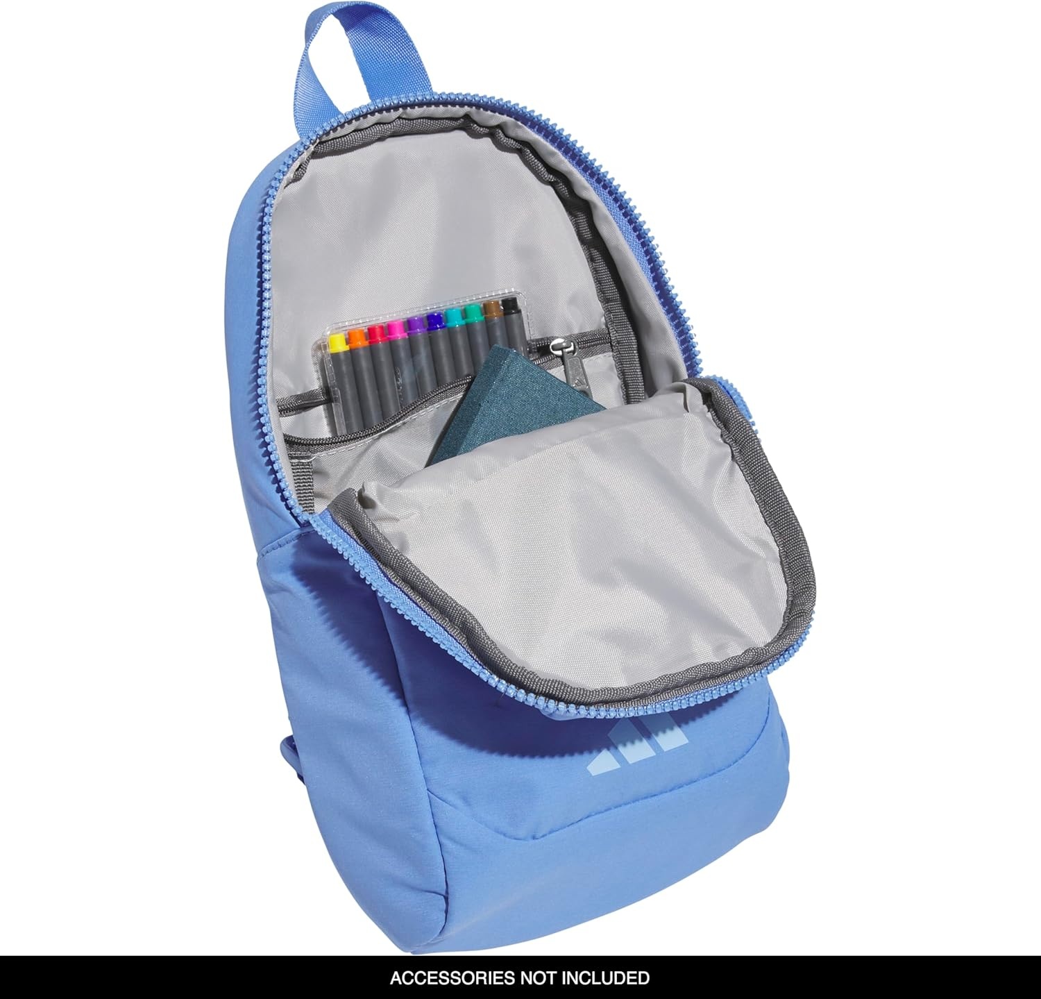 image:imageadidas Essentials 3 Sling Crossbody Bag 5L Wonder Alumina Grey One SizeBlue FusionGlow Blue