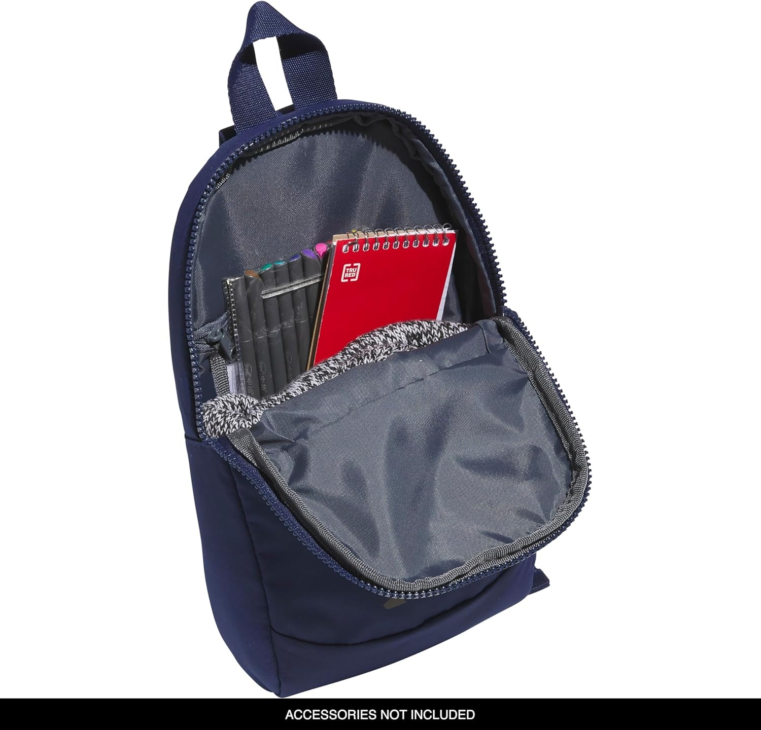 image:imageadidas Essentials 3 Sling Crossbody Bag 5L Wonder Alumina Grey One SizeDark Blue