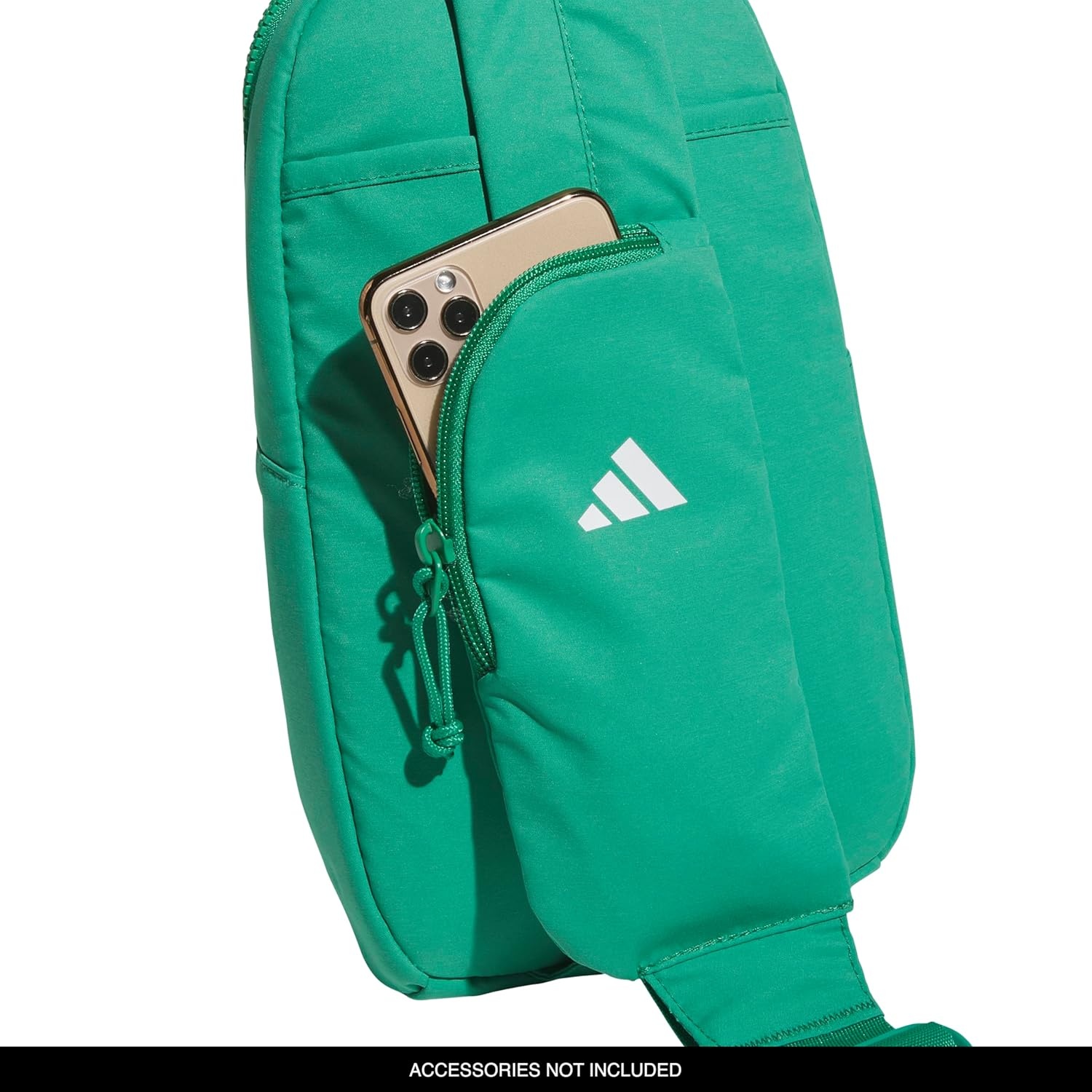 image:imageadidas Essentials 3 Sling Crossbody Bag 5L Wonder Alumina Grey One SizeSemi Court Green