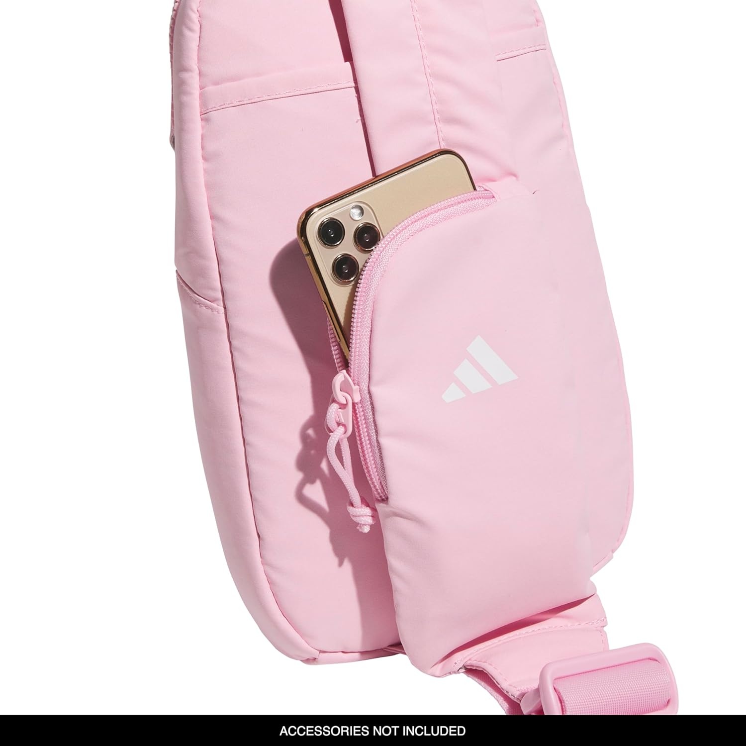 image:imageadidas Essentials 3 Sling Crossbody Bag 5L Wonder Alumina Grey One SizeTrue Pink