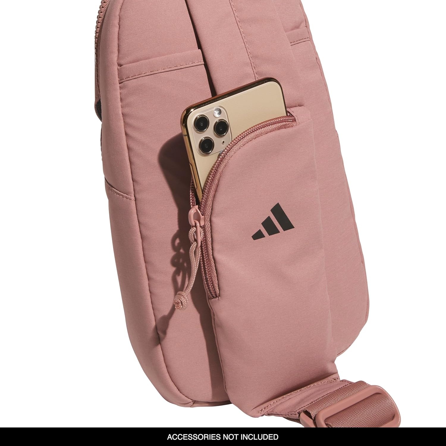 image:imageadidas Essentials 3 Sling Crossbody Bag 5L Wonder Alumina Grey One SizeWarm Clay Pink