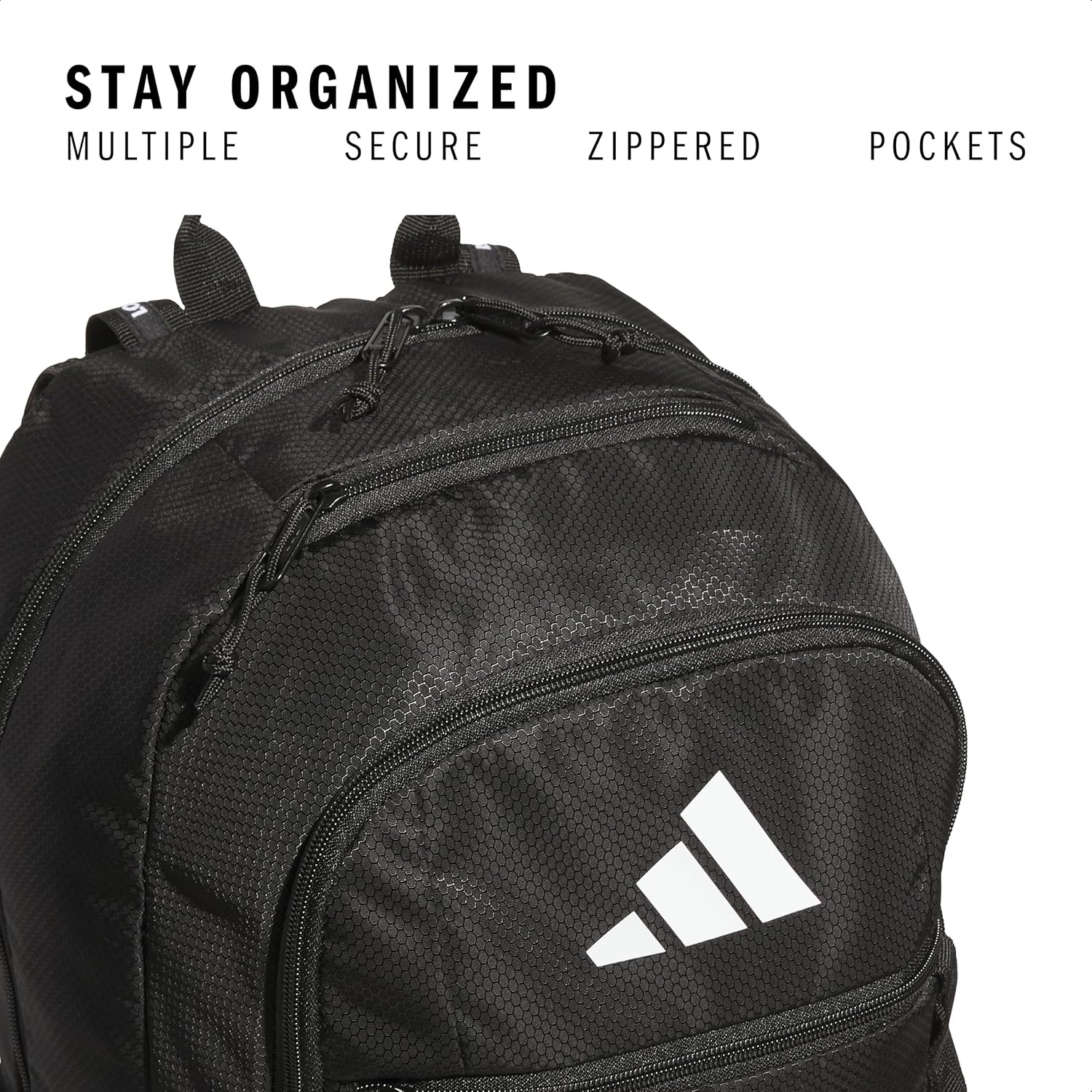 image:imageadidas Excel 7 School Backpack for Laptop Gym and Travel 34LBlack75