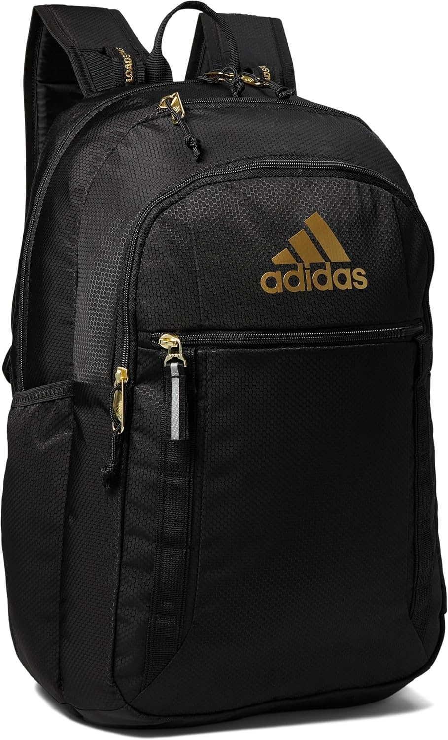 image:imageadidas Excel 7 School Backpack for Laptop Gym and Travel 34LBlackGold Metallic7
