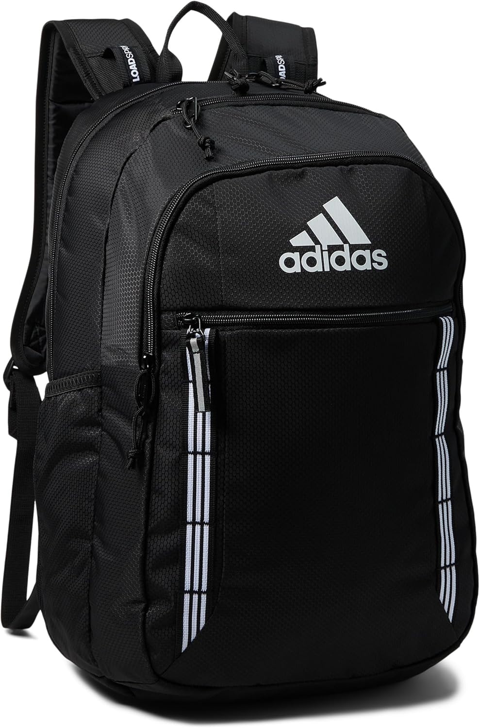 image:imageadidas Excel 7 School Backpack for Laptop Gym and Travel 34LBlackWhite 3 Stripe Webbing7