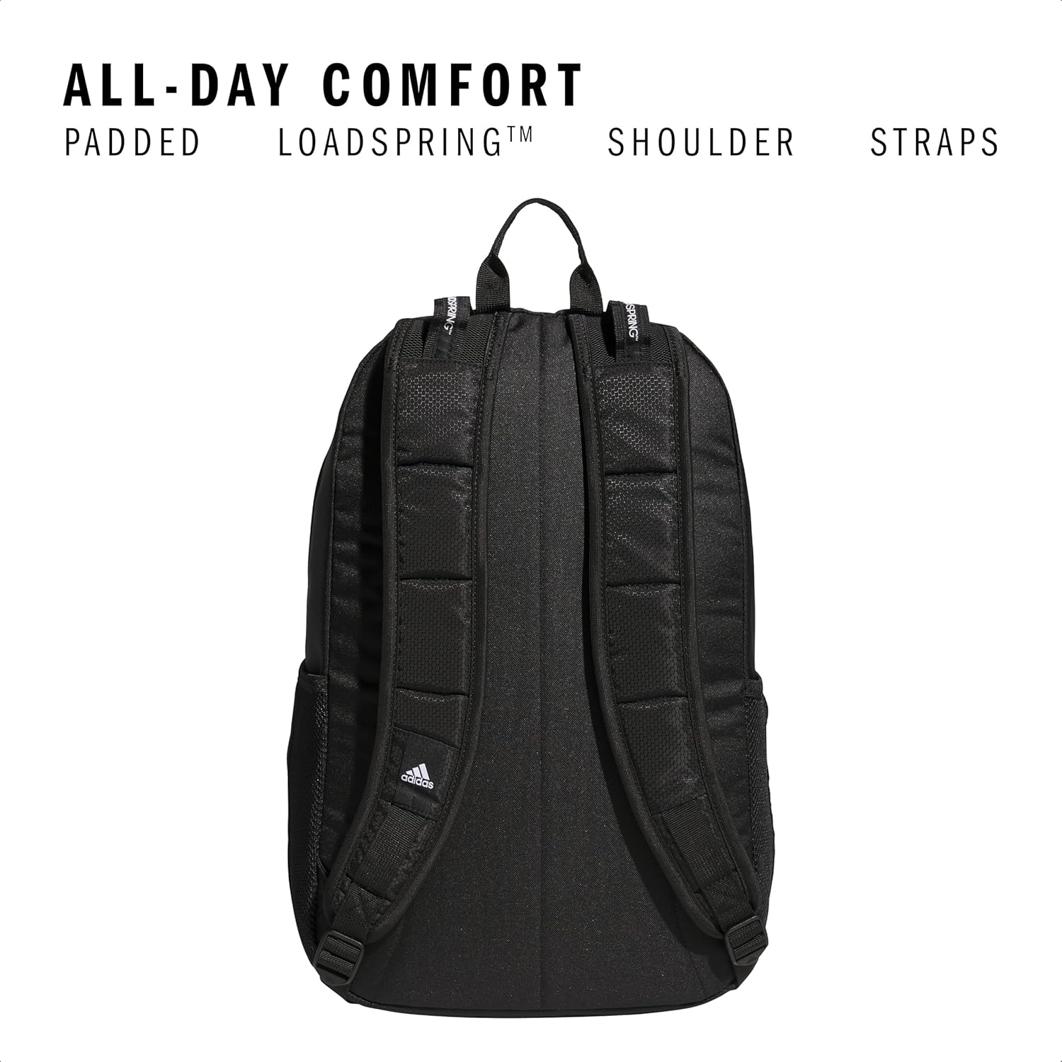 image:imageadidas Excel 7 School Backpack for Laptop Gym and Travel 34LBlackWhite7