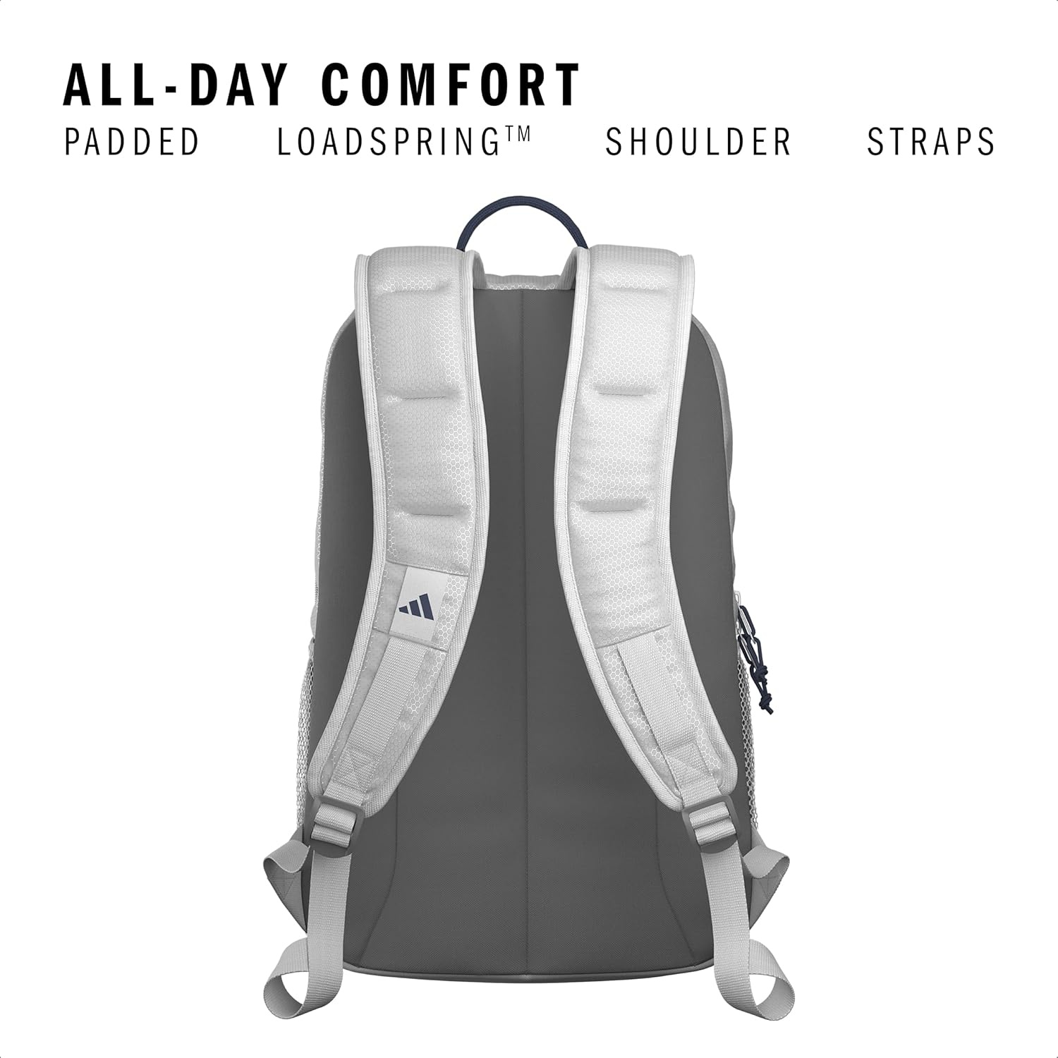 image:imageadidas Excel 7 School Backpack for Laptop Gym and Travel 34LGrey TwoMineral Blue75