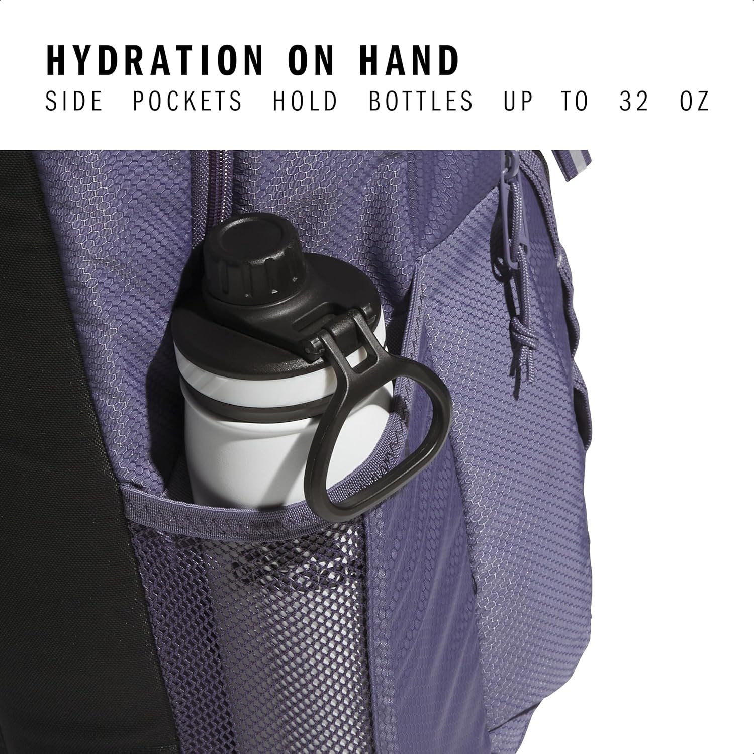 image:imageadidas Excel 7 School Backpack for Laptop Gym and Travel 34LPreloved VioletWonder White75