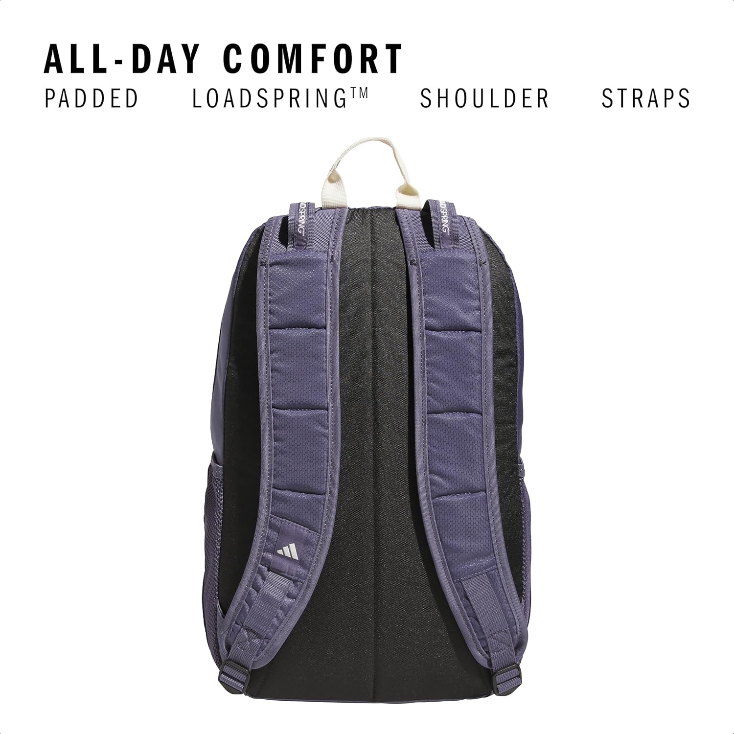 image:imageadidas Excel 7 School Backpack for Laptop Gym and Travel 34LPreloved VioletWonder White75