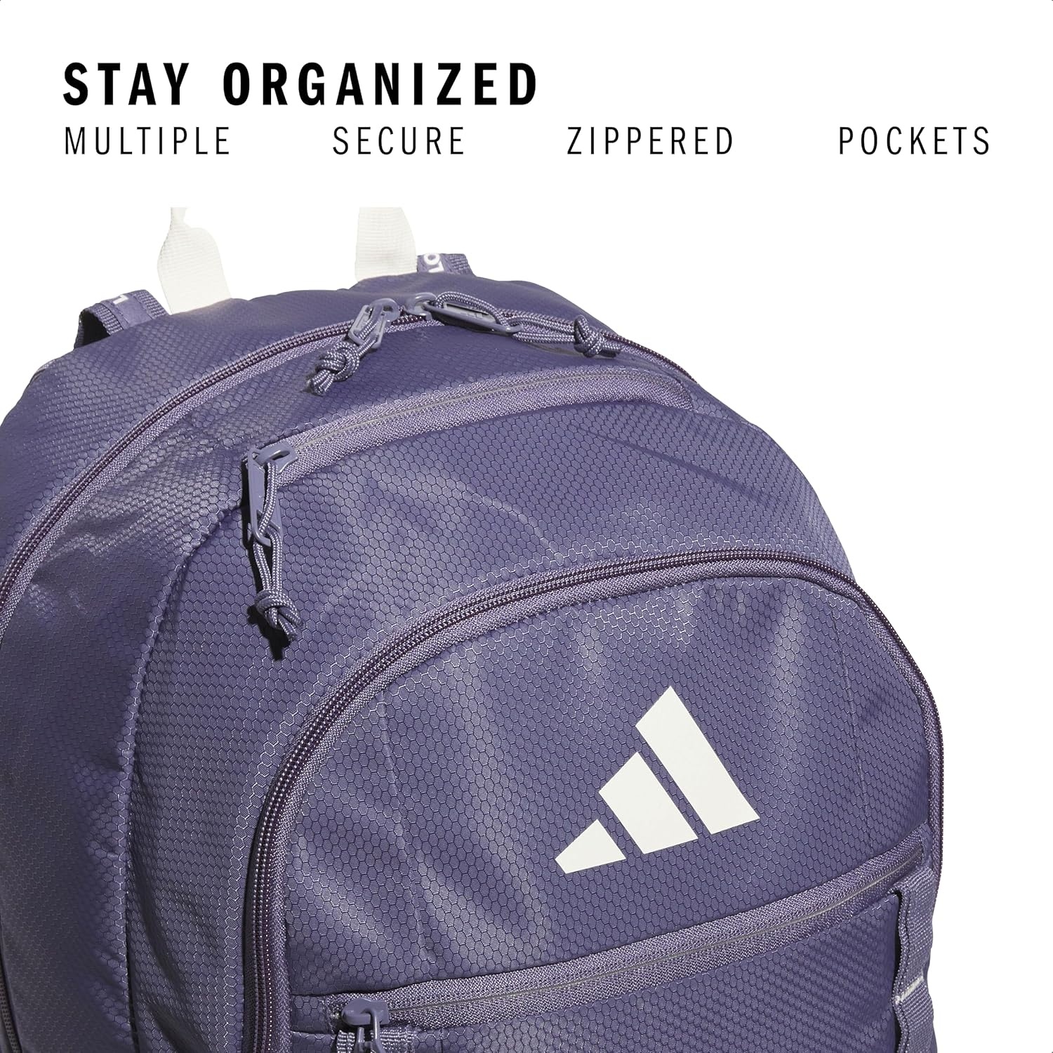 image:imageadidas Excel 7 School Backpack for Laptop Gym and Travel 34LPreloved VioletWonder White75