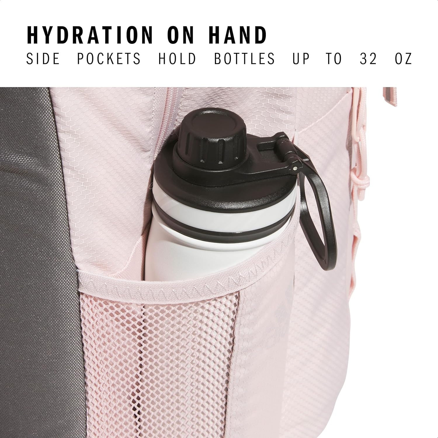 image:imageadidas Excel 7 School Backpack for Laptop Gym and Travel 34LSandy PinkWhite75