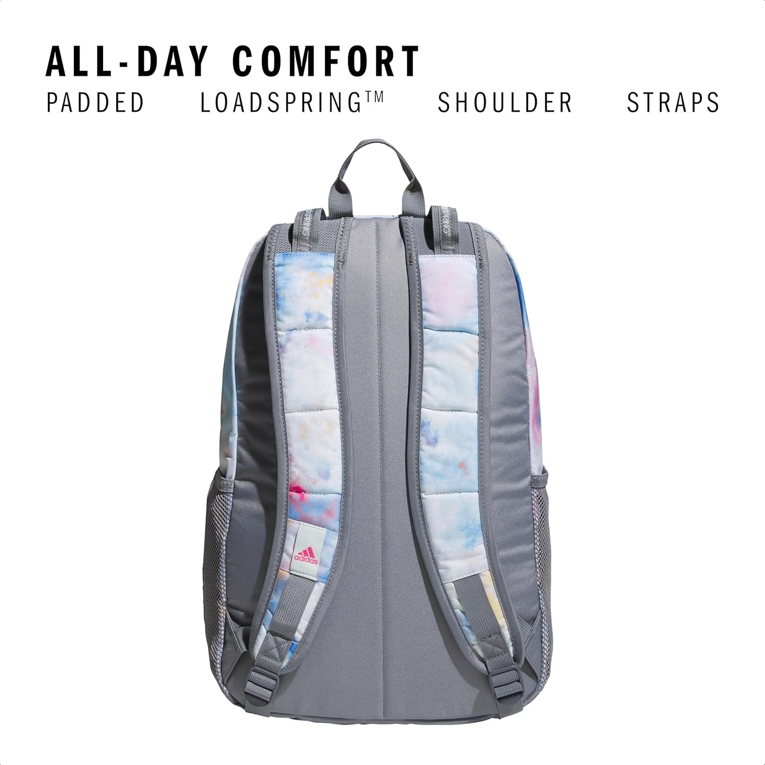 image:imageadidas Excel 7 School Backpack for Laptop Gym and Travel 34LTie Dye Wash Halo Mint GreenGreyPulse Magenta Pink7