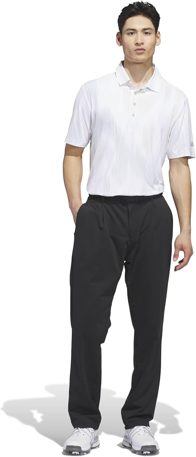 image:imageadidas Golf Mens Ultimate365 Tour Cool Feel Print Polo ShirtWonder Sage