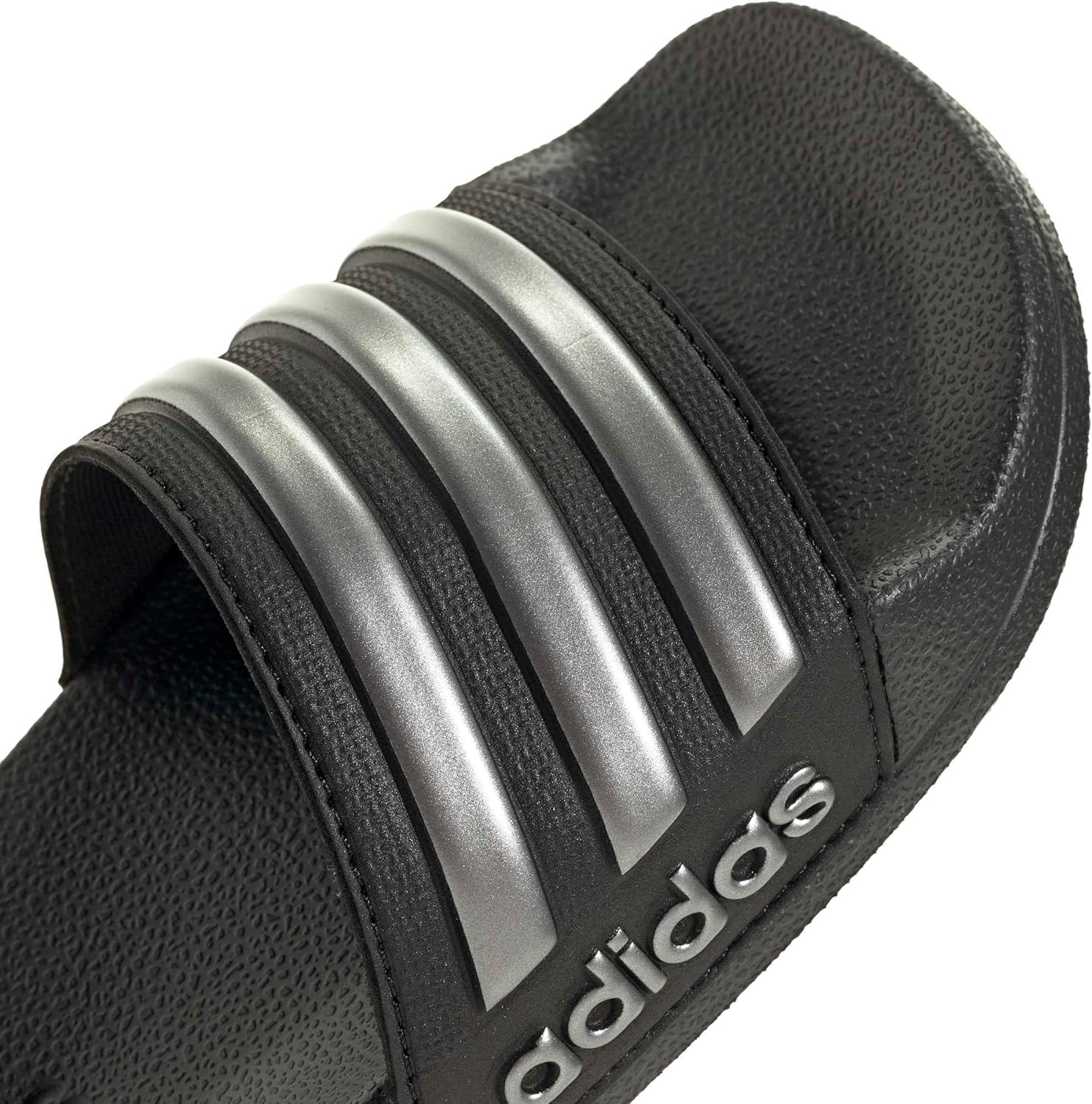 image:imageadidas Kids Adilette Shower SlideBlackIron MetallicBlack