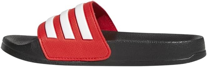 image:imageadidas Kids Adilette Shower SlideBlackWhiteVivid Red