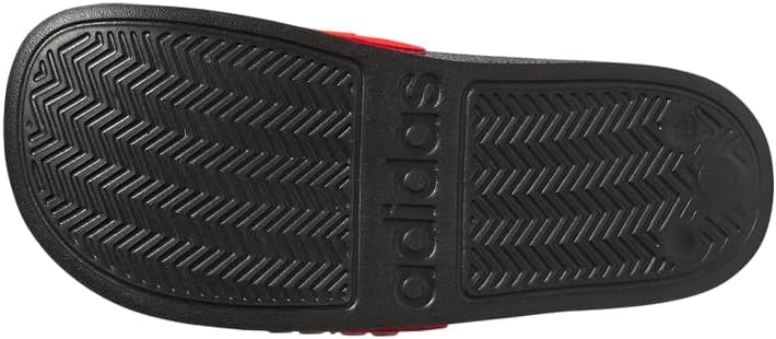 image:imageadidas Kids Adilette Shower SlideBlackWhiteVivid Red