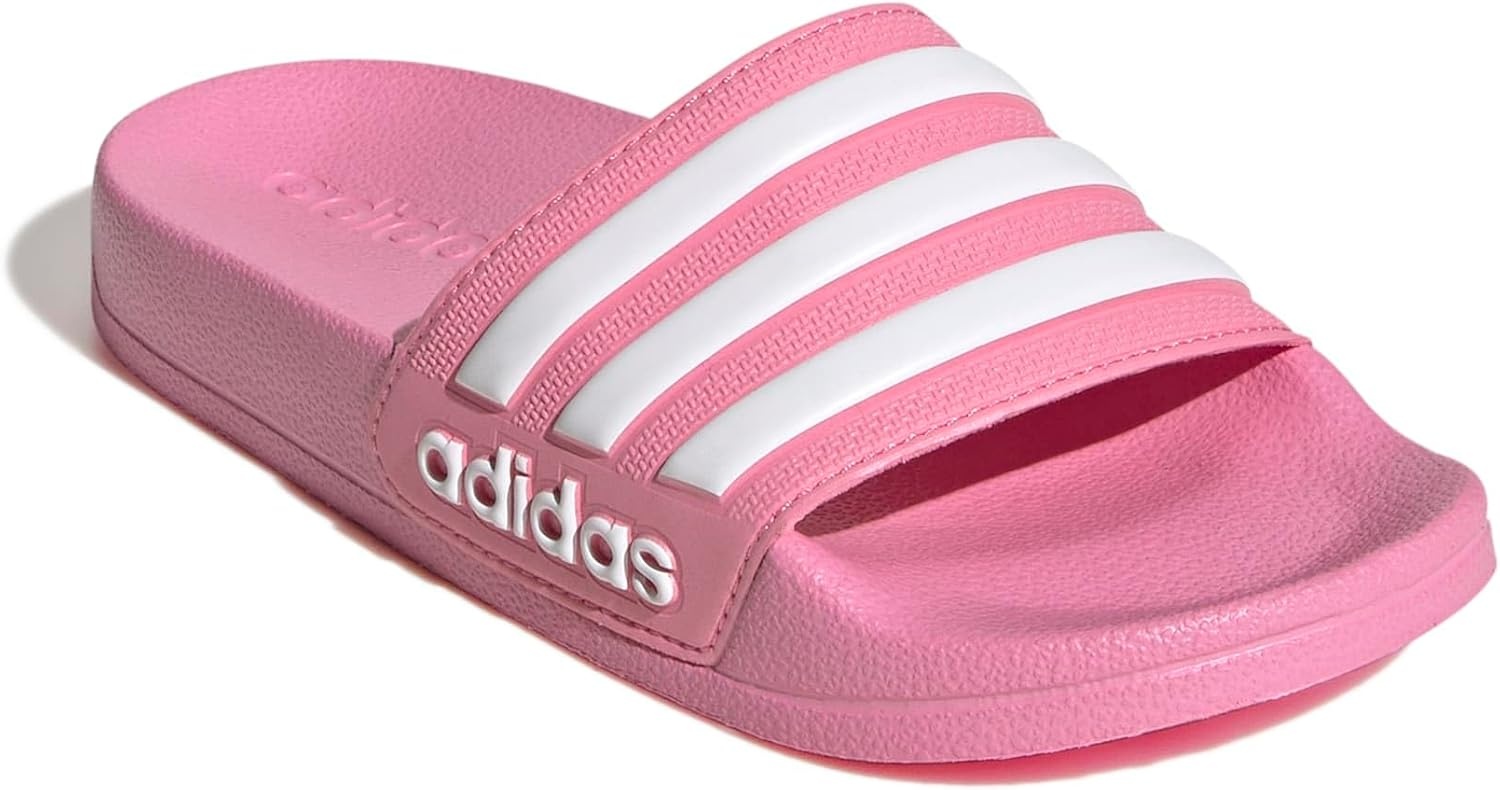 image:imageadidas Kids Adilette Shower SlideBliss PinkWhiteBliss Pink