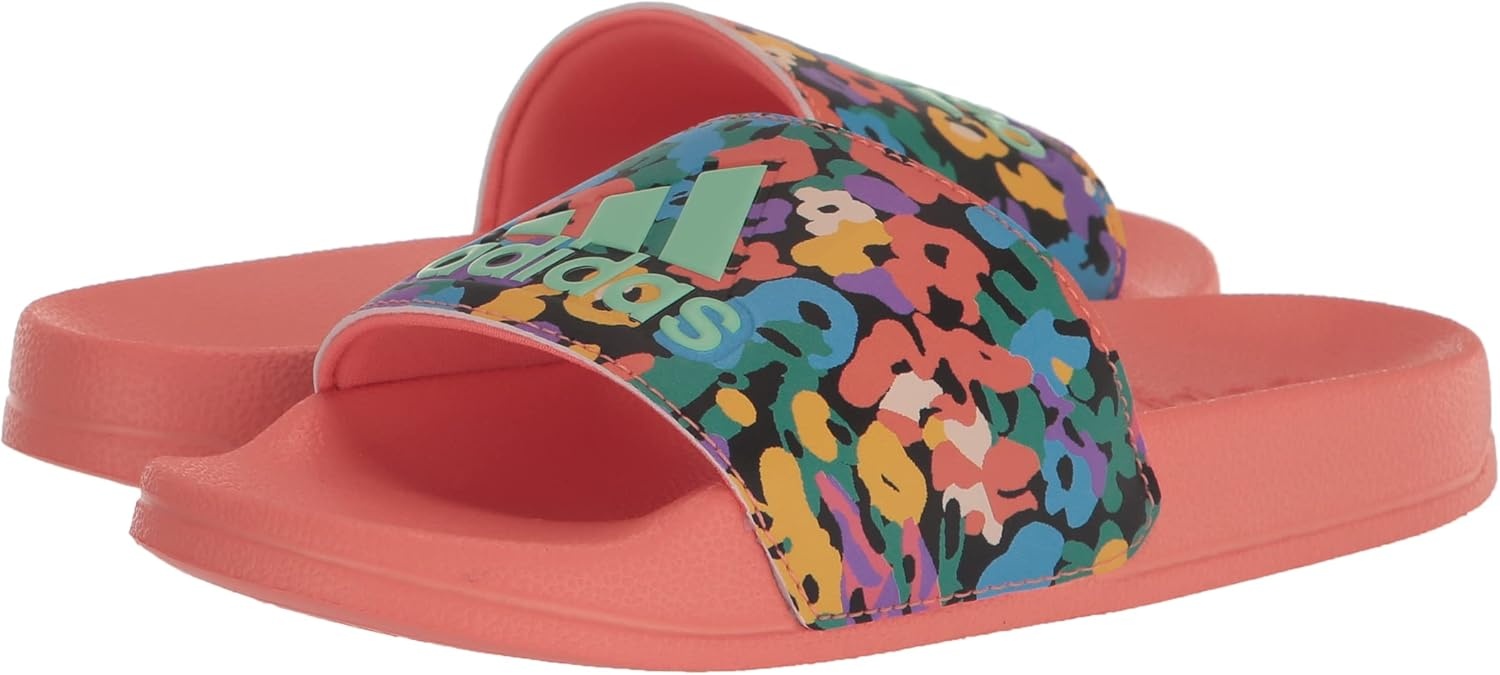 image:imageadidas Kids Adilette Shower SlideCoral FusionPulse MintCoral Fusion