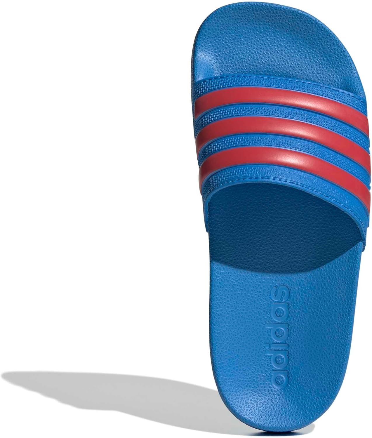 image:imageadidas Kids Adilette Shower SlideLucid Ray BlueSemi Lucid RedOff White