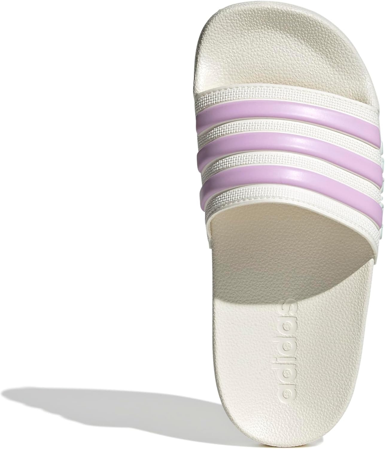 image:imageadidas Kids Adilette Shower SlideOff WhiteBliss LilacHalo Mint