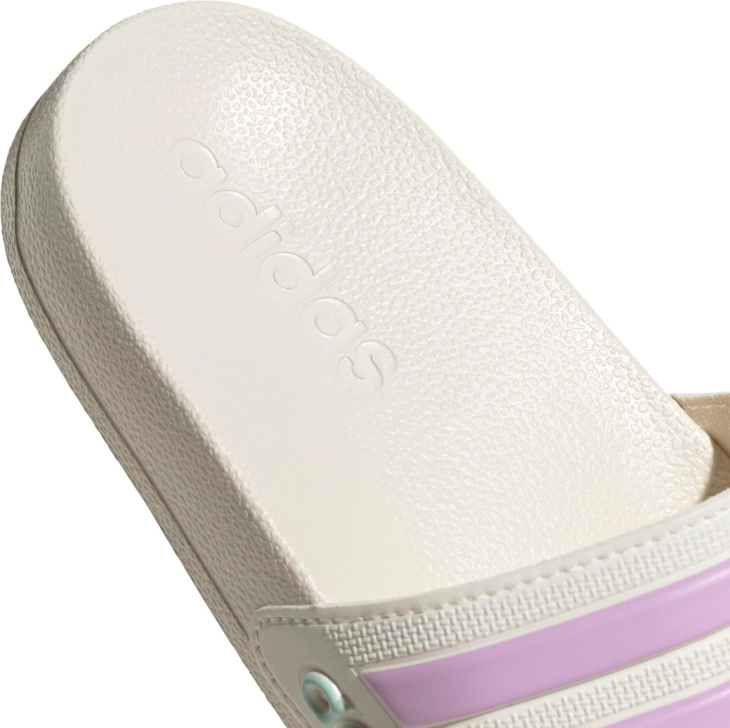 image:imageadidas Kids Adilette Shower SlideOff WhiteBliss LilacHalo Mint
