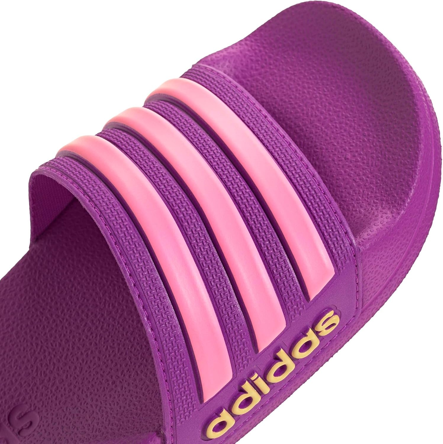 image:imageadidas Kids Adilette Shower SlidePurple BurstBliss PinkSemi Ice Tangerine