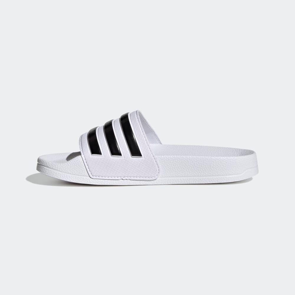 image:imageadidas Kids Adilette Shower SlideWhiteBlackBlack
