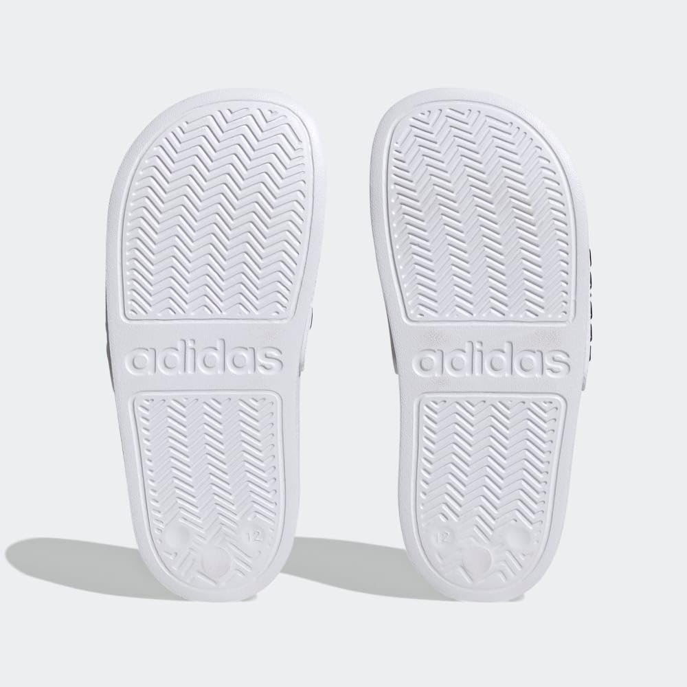 image:imageadidas Kids Adilette Shower SlideWhiteBlackBlack