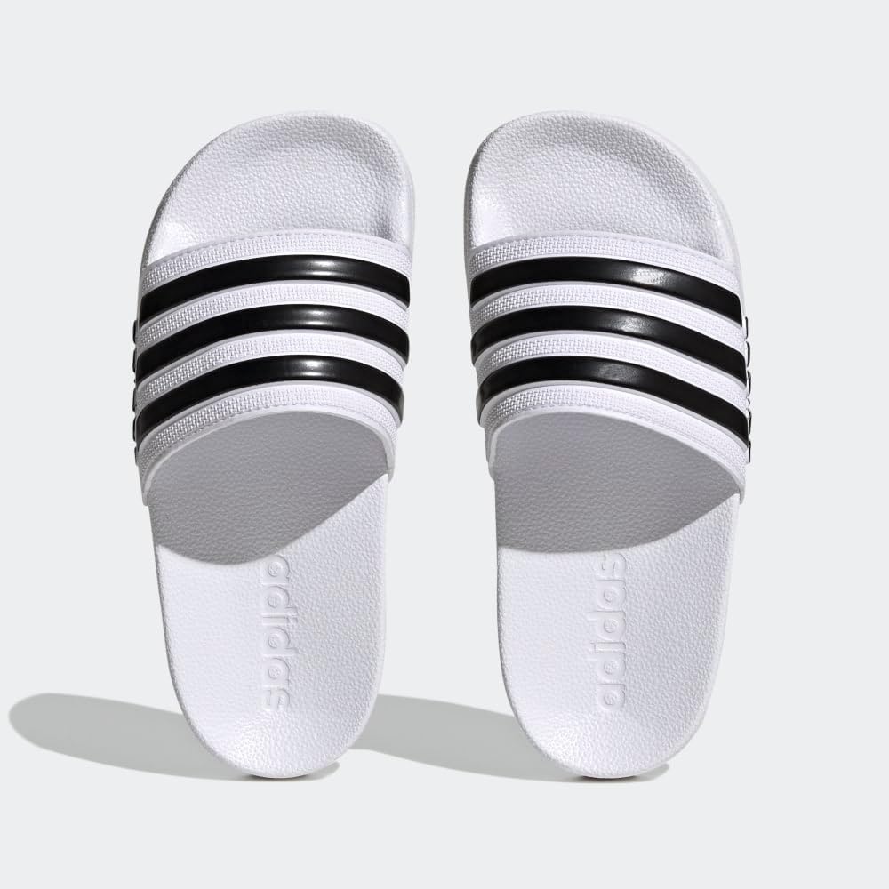 image:imageadidas Kids Adilette Shower SlideWhiteBlackBlack