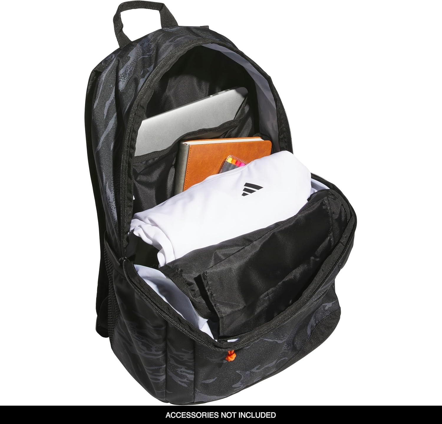 image:imageadidas Kids Affiliate Backpack School Bag for Girls and Boys 27LEssential Camo BlackOrange