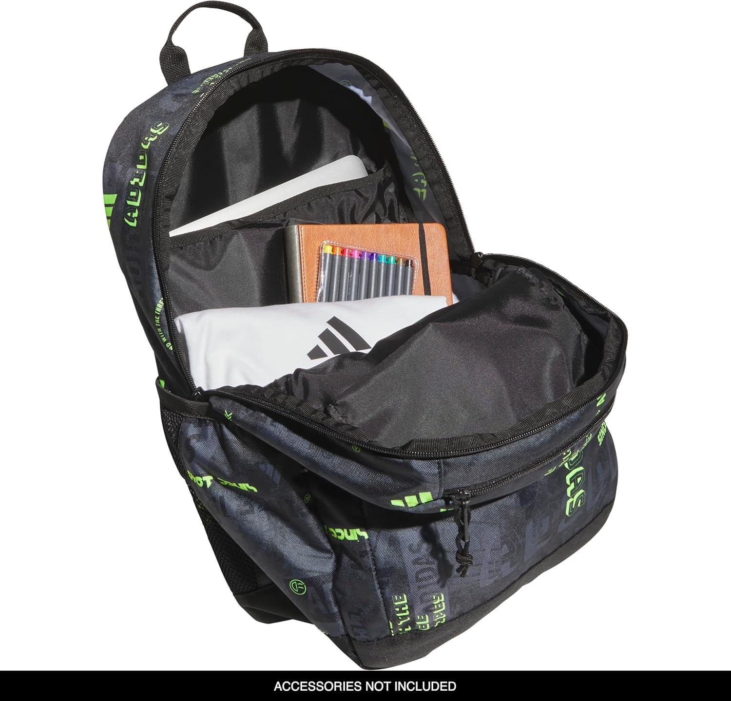 image:imageadidas Kids Affiliate Backpack School Bag for Girls and Boys 27LUpscaled MixblackLucid Lemon Yellow