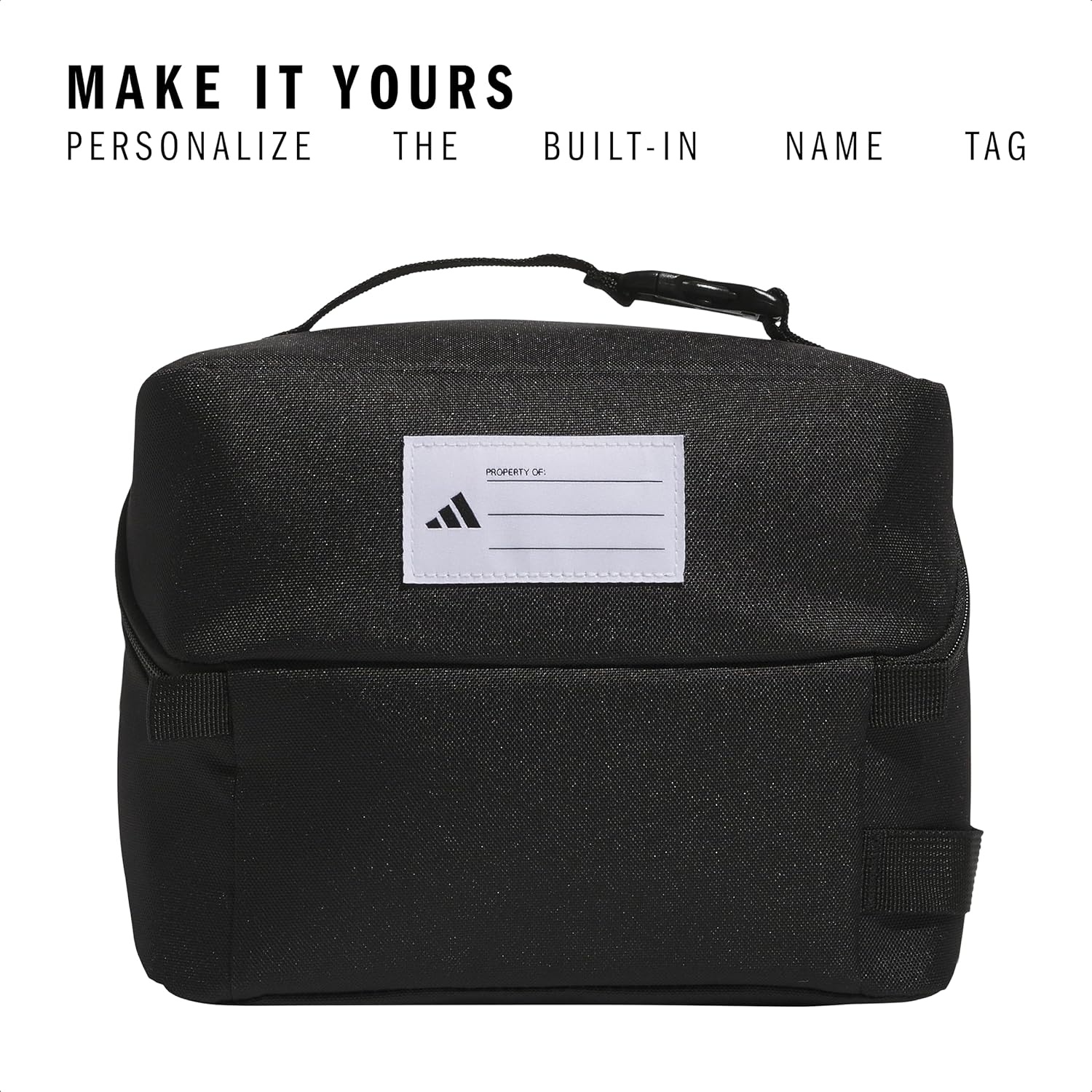 image:imageadidas Kids Affiliate Lunch Bag Insulated Lunchbox for Girls and Boys 6LBlackWhite