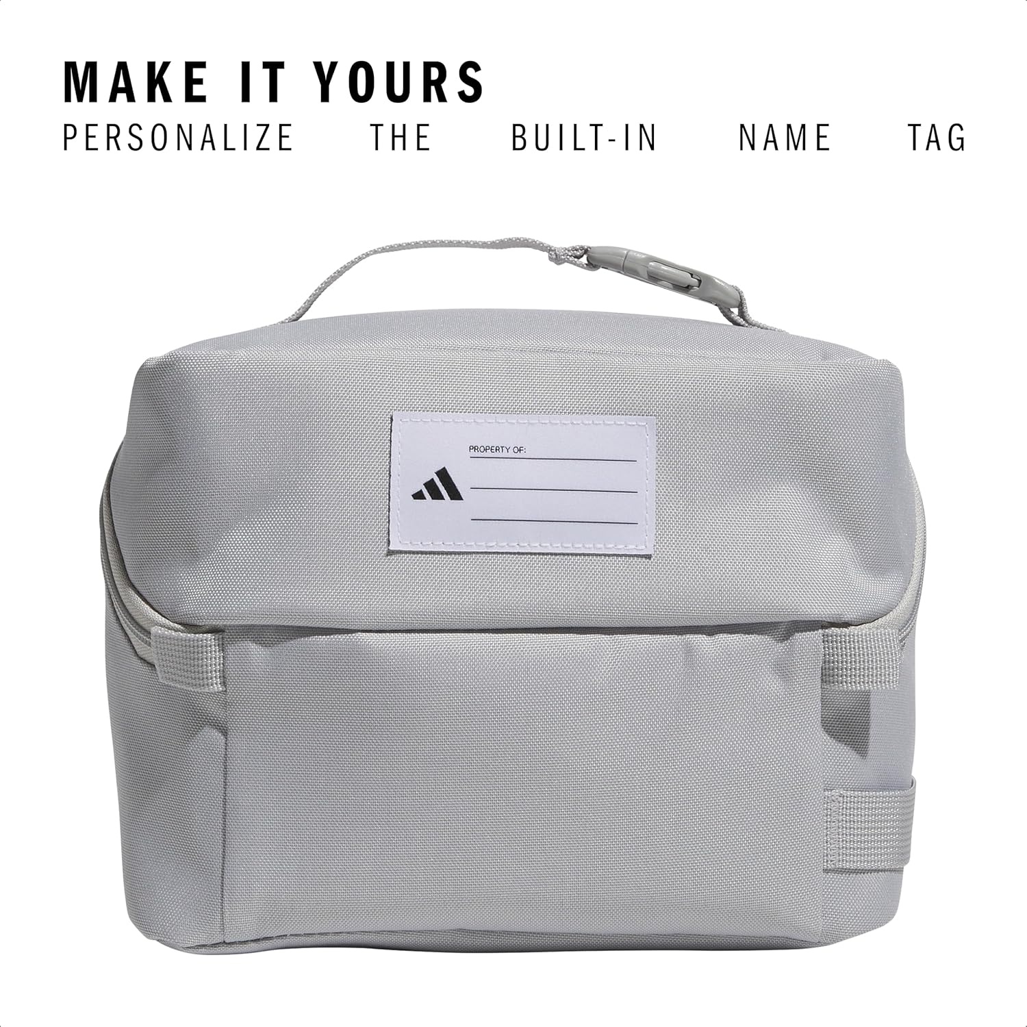image:imageadidas Kids Affiliate Lunch Bag Insulated Lunchbox for Girls and Boys 6LGrey TwoGrey Three