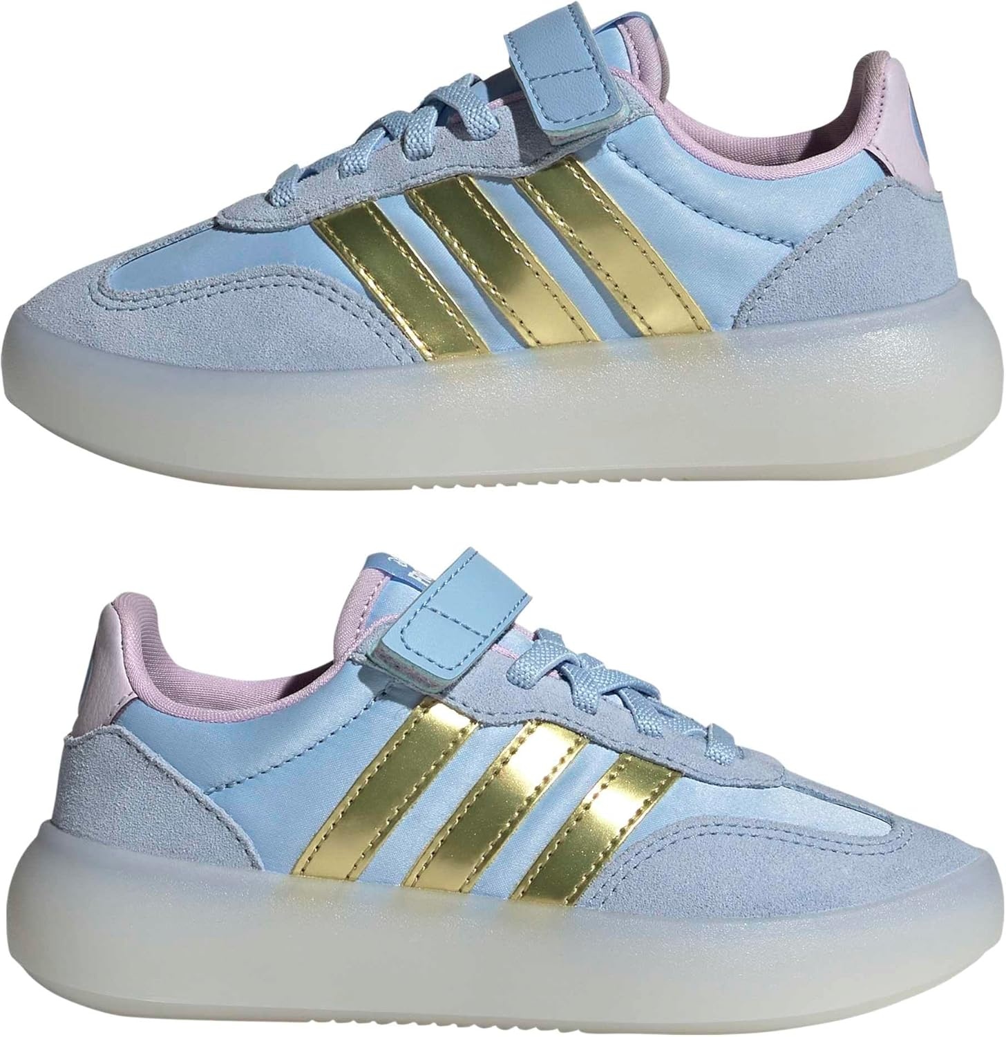 image:imageadidas Kids Barreda Decode Shoes Little KidGlow BlueGold MetallicIce LavenderFrozen
