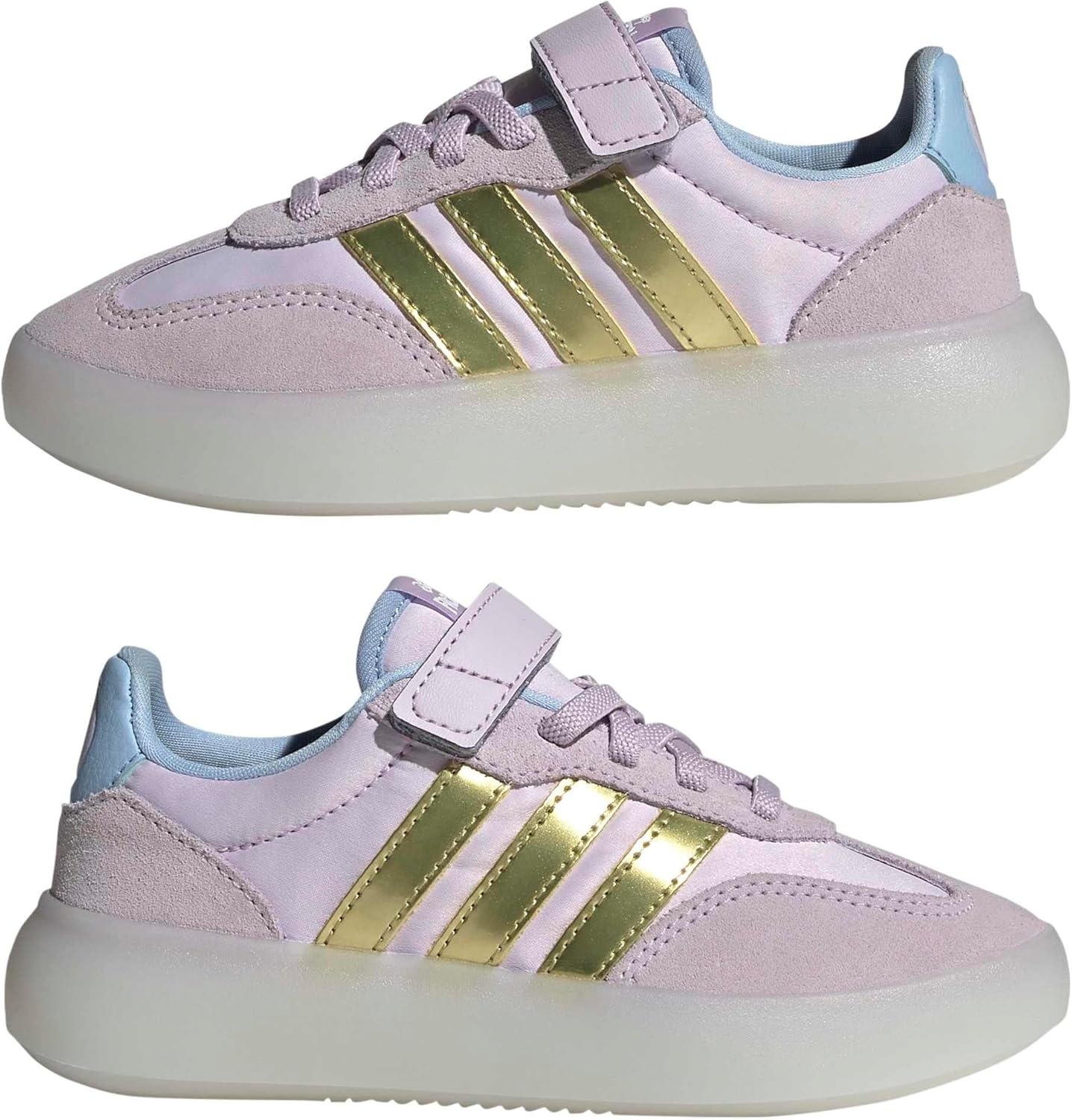 image:imageadidas Kids Barreda Decode Shoes Little KidIce LavenderGold MetallicGlow BlueFrozen